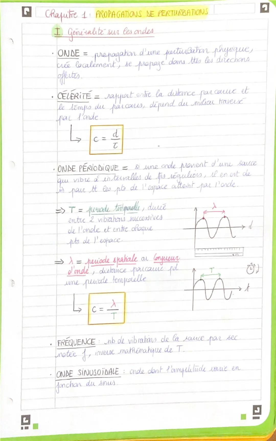 Ondes mécaniques, diffraction et interférence 🔉