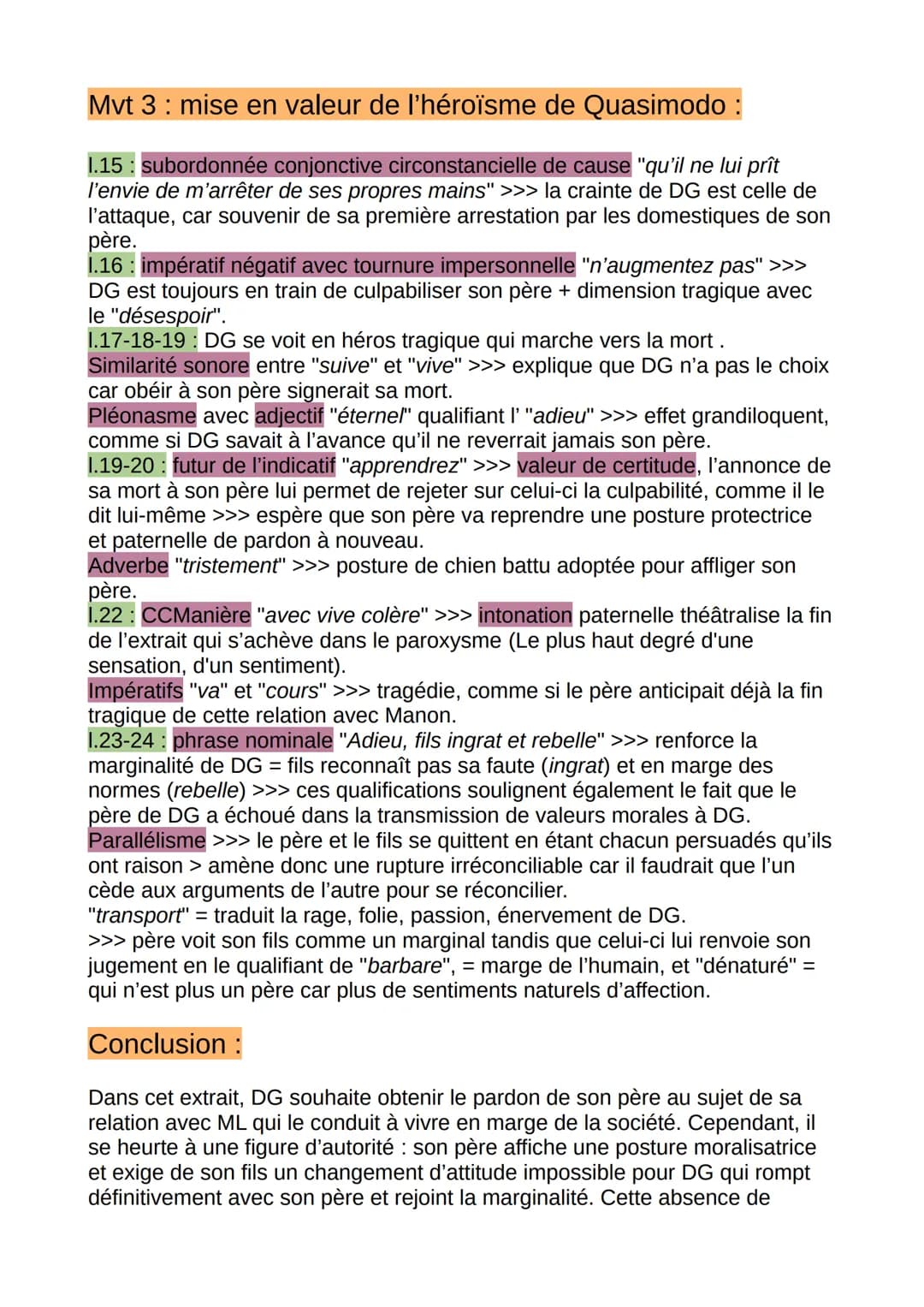 Introduction :
ML : rupture DG-père
L'abbé Antoine François Prévost, dit aussi abbé Prévost, est né en 1697 et
mort en 1763. Il était un rom