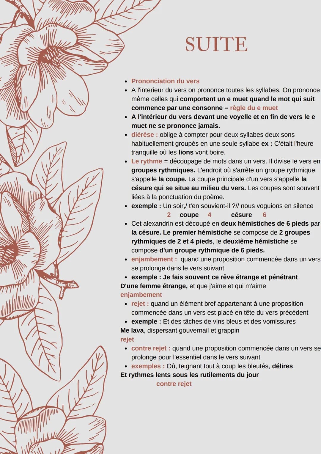 white
VOCABULAIRE
DE LA POÉSIE
poème : généralement constitué de vers regroupés en strophes
• Un vers se découpe en syllabes que l'on appell