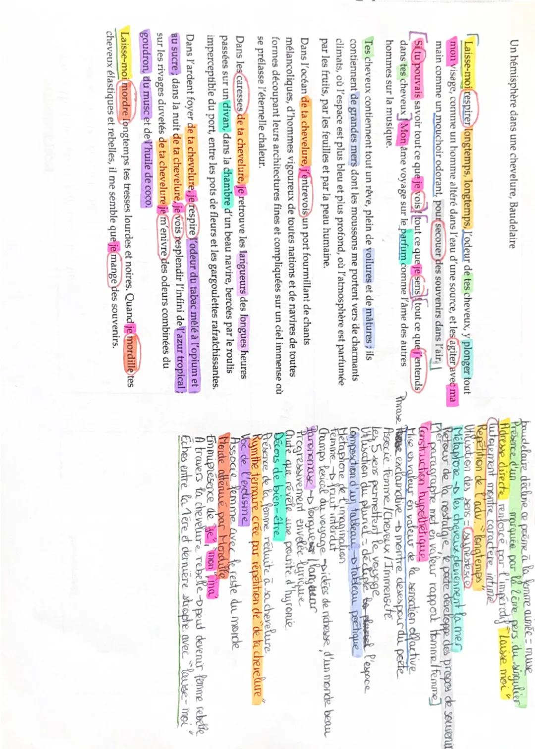 Un hémisphère dans une chevelure Baudelaire

# Laissez-moi respirer longtemps, longtemps l’odeur de tes cheveux, y plonger tout mon visage, 