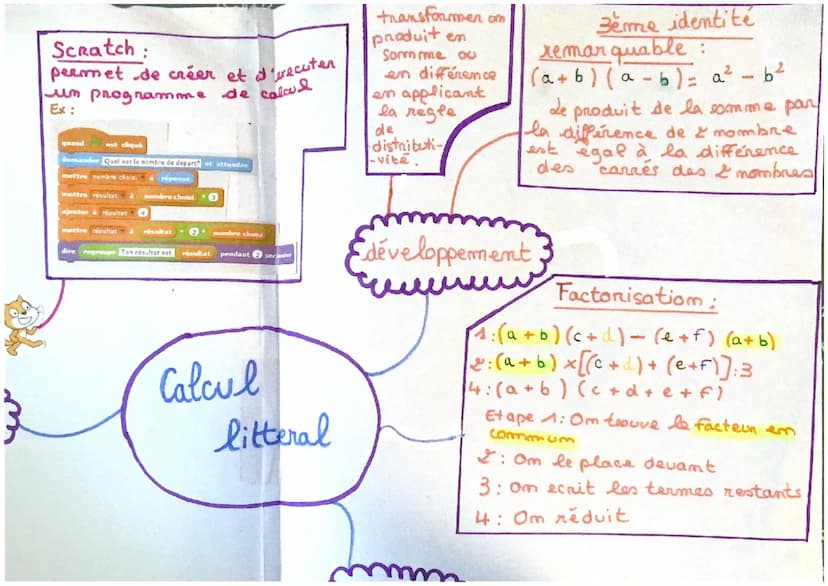procédé
mathématique
qui permet de passer d'
un nombre a un auter
en suivant une suite
d'operation determinée
5x :
un programme de calculs.
