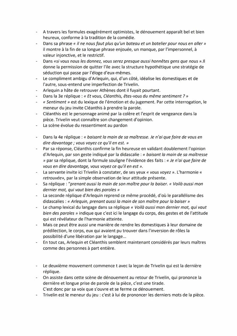 Fiche de révision n°6:
Marivaux, L'île des esclaves, scène XI
INTRODUCTION :
Bonjour, M., aujourd'hui je vais vous présenter comme lecture l