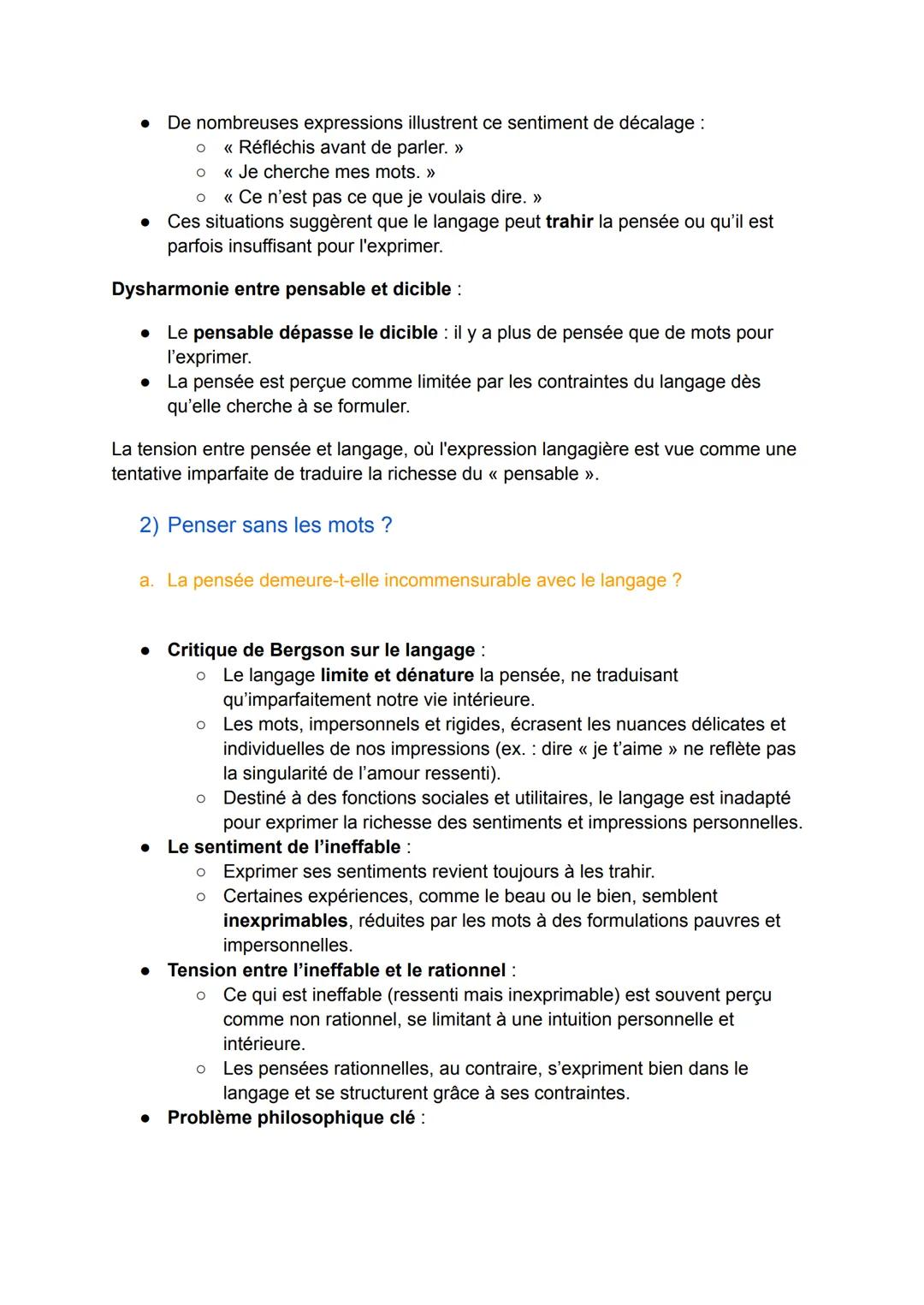 (8/17)
Le langage:
(Séquence 3, partie 2)
Introduction :
Le langage, une spécificité humaine :
• Il se distingue de la communication animale