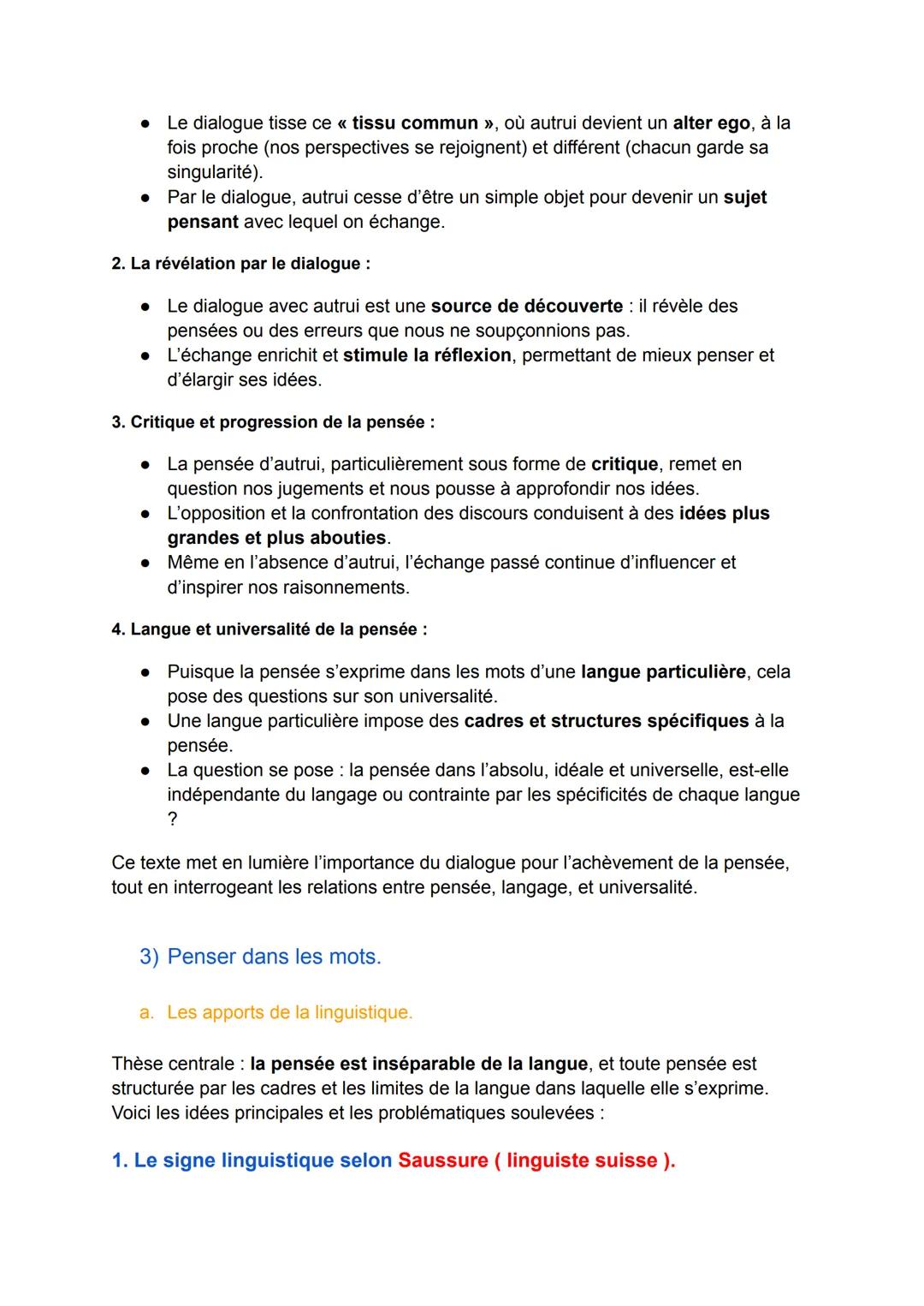 (8/17)
Le langage:
(Séquence 3, partie 2)
Introduction :
Le langage, une spécificité humaine :
• Il se distingue de la communication animale