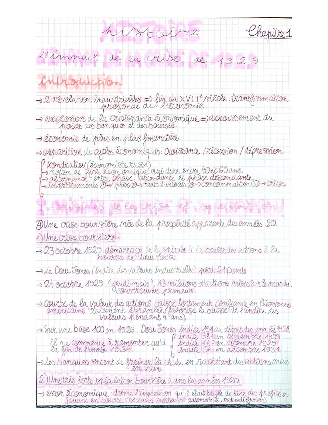کے میں ان کا یہ کہ ان کے
his
ire
L'impact de la crise
Chapitres
crise de 1929
introduction
→ 2 révolution industrielles =) fin du XVIIIe siè