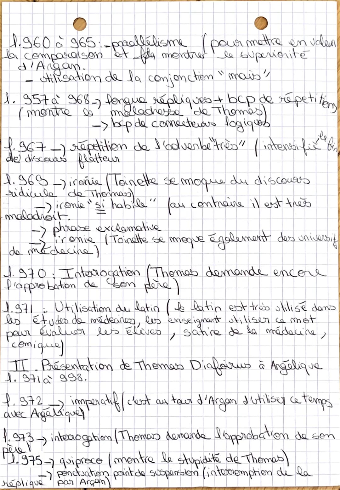 ORAL
BAC
2/20
عنك
frangal
BAC DE FRANÇAIS
Le Malade Imaginaire
Acte II, Scene 5
Rich: Comment Meliers fant le sative des médecins et des mar