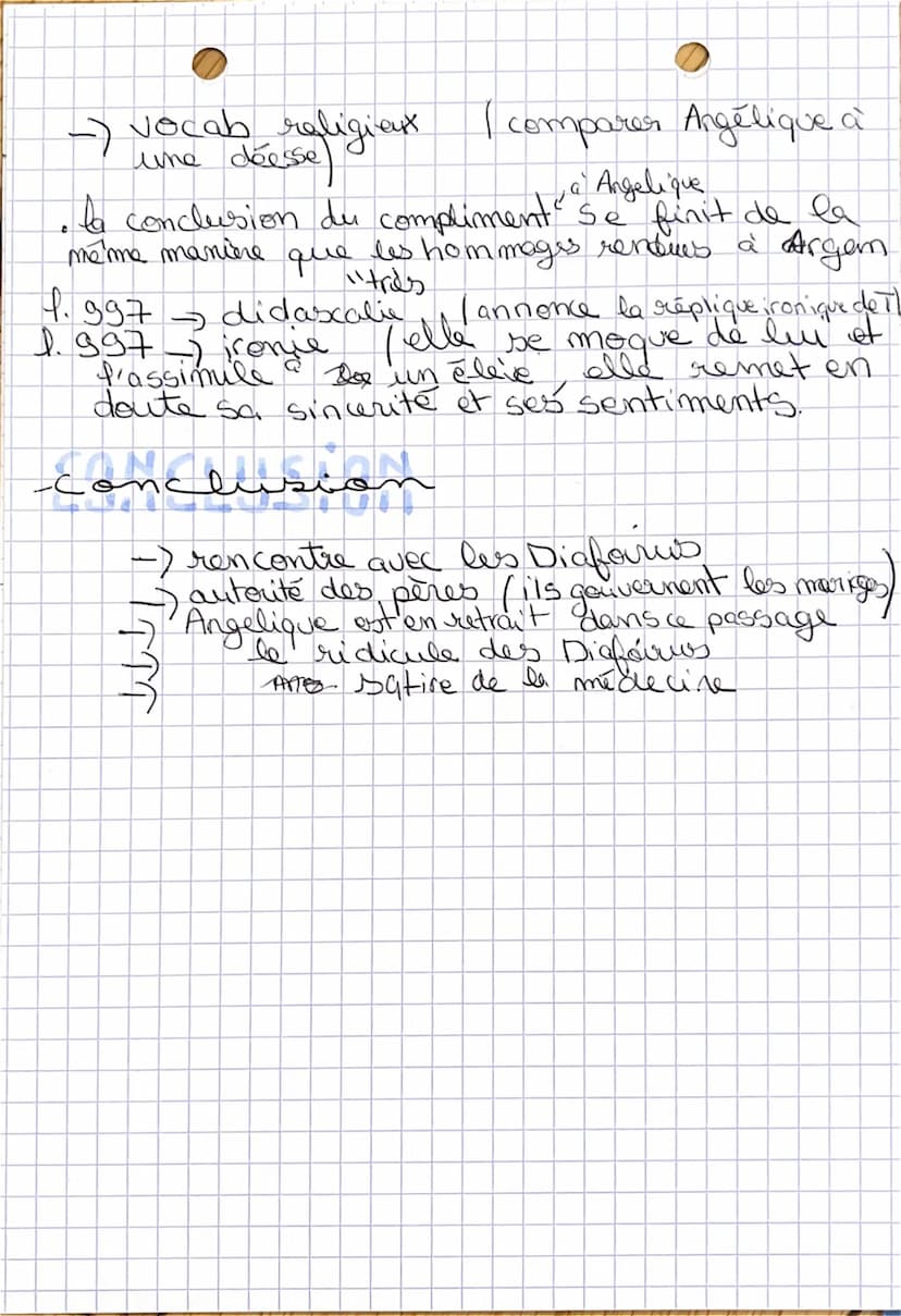 ORAL
BAC
2/20
عنك
frangal
BAC DE FRANÇAIS
Le Malade Imaginaire
Acte II, Scene 5
Rich: Comment Meliers fant le sative des médecins et des mar