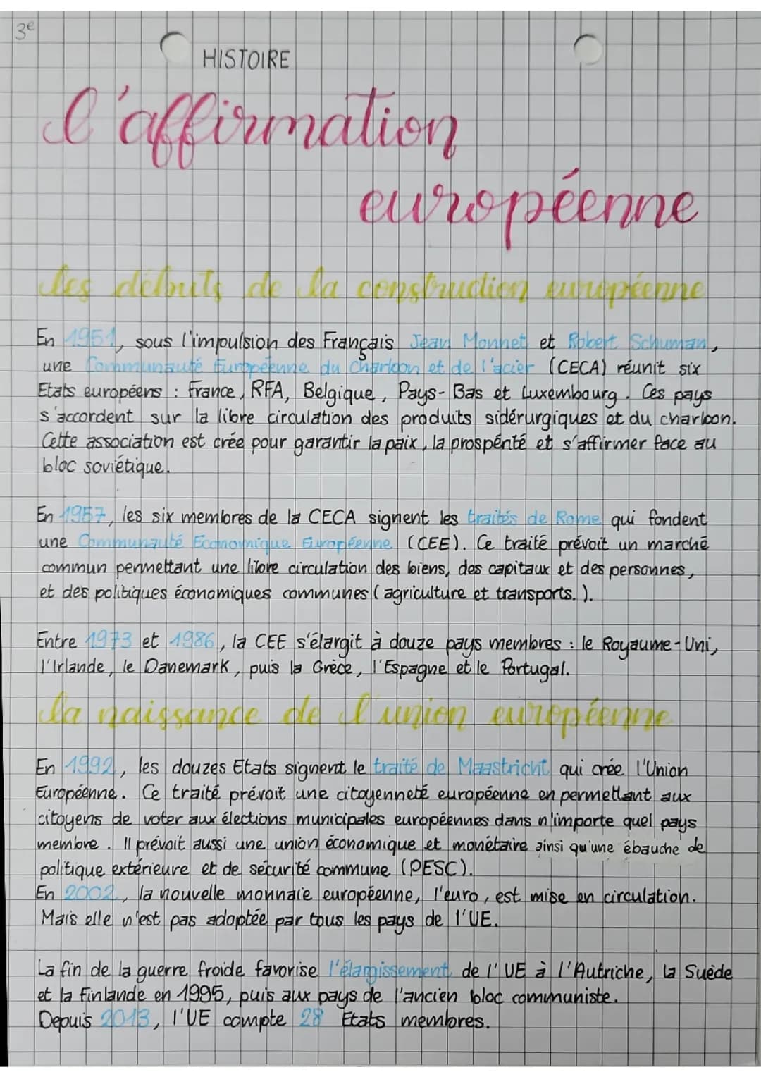 L'affirmation européenne