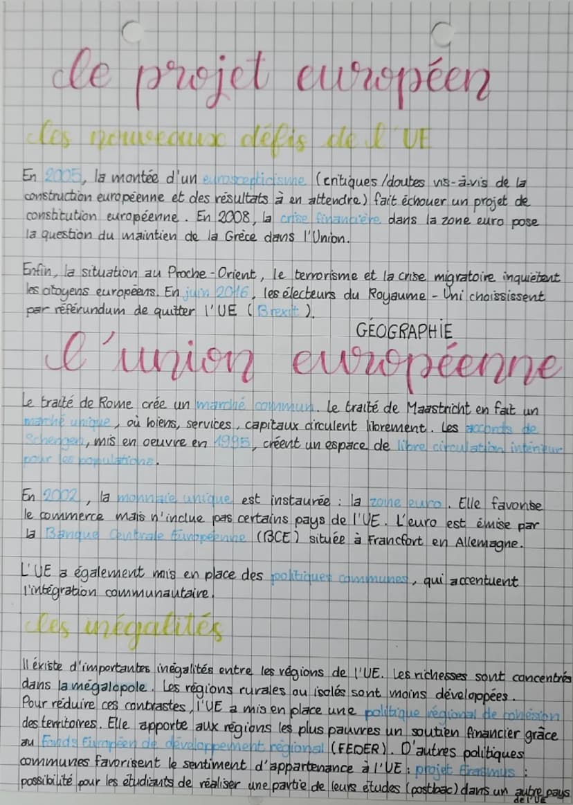 3e
(
HISTOIRE
l'affirmation
européenne
has debuts de la construction europeenne
Ces
pays
En 1951, sous l'impulsion des Français Jean Monnet 