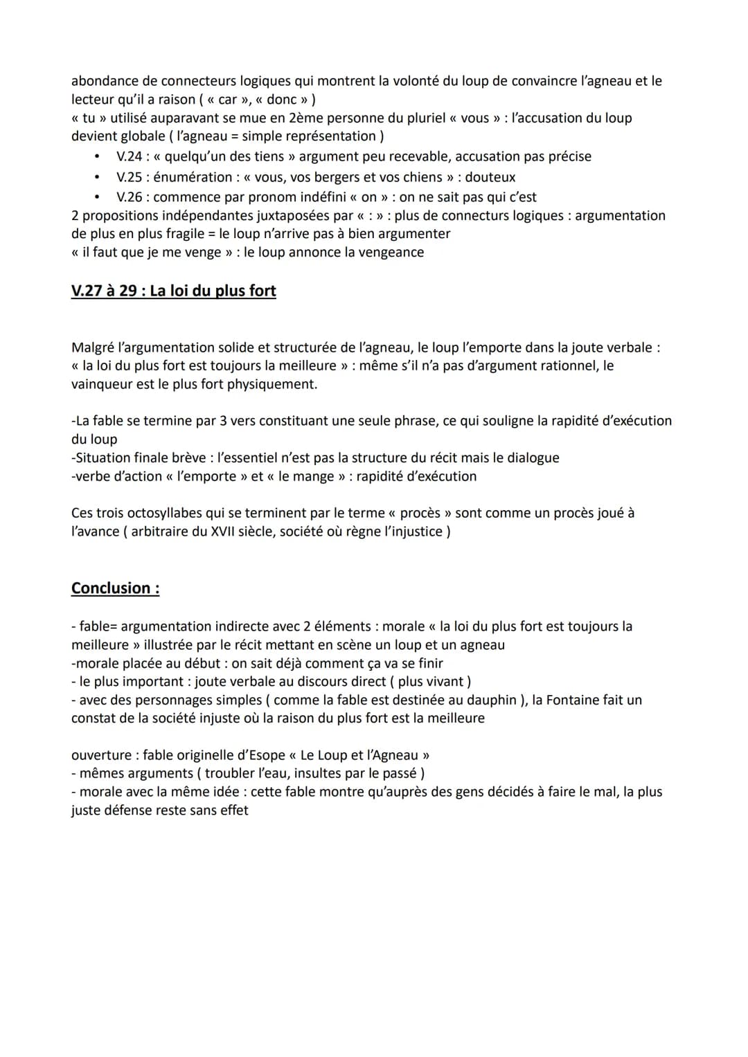 Explication de texte n°6 : Le Loup et l'agneau de Jean de La
Fontaine
Introduction :
- Jean de la Fontaine, poète français du 17ème siècle
-