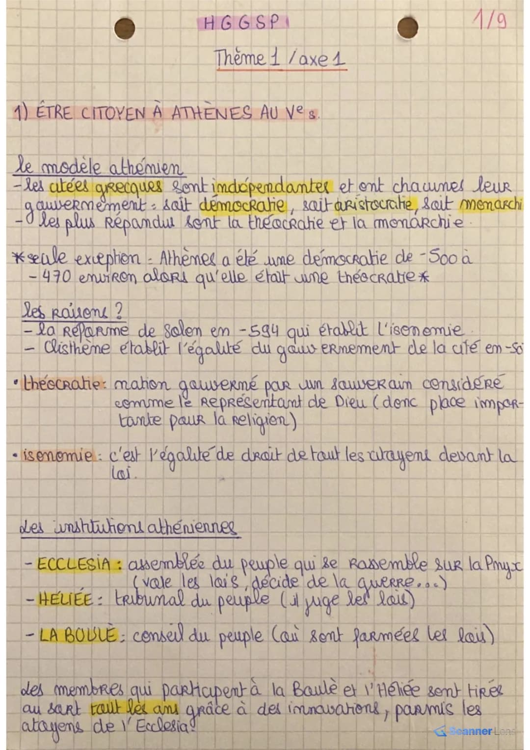 Exposé sur la Démocratie Athénienne : Histoire et Fonctionnement
