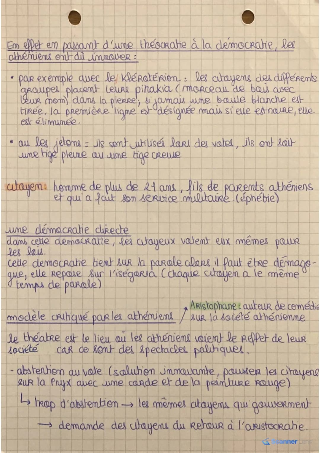 1) ETRE CITOYEN A ATHENES AU Ve s.
HGGSP
Thème 1/axe 1
le modele athenien
-les citées grecques sont indépendantes et ont chacunes leur
gawer