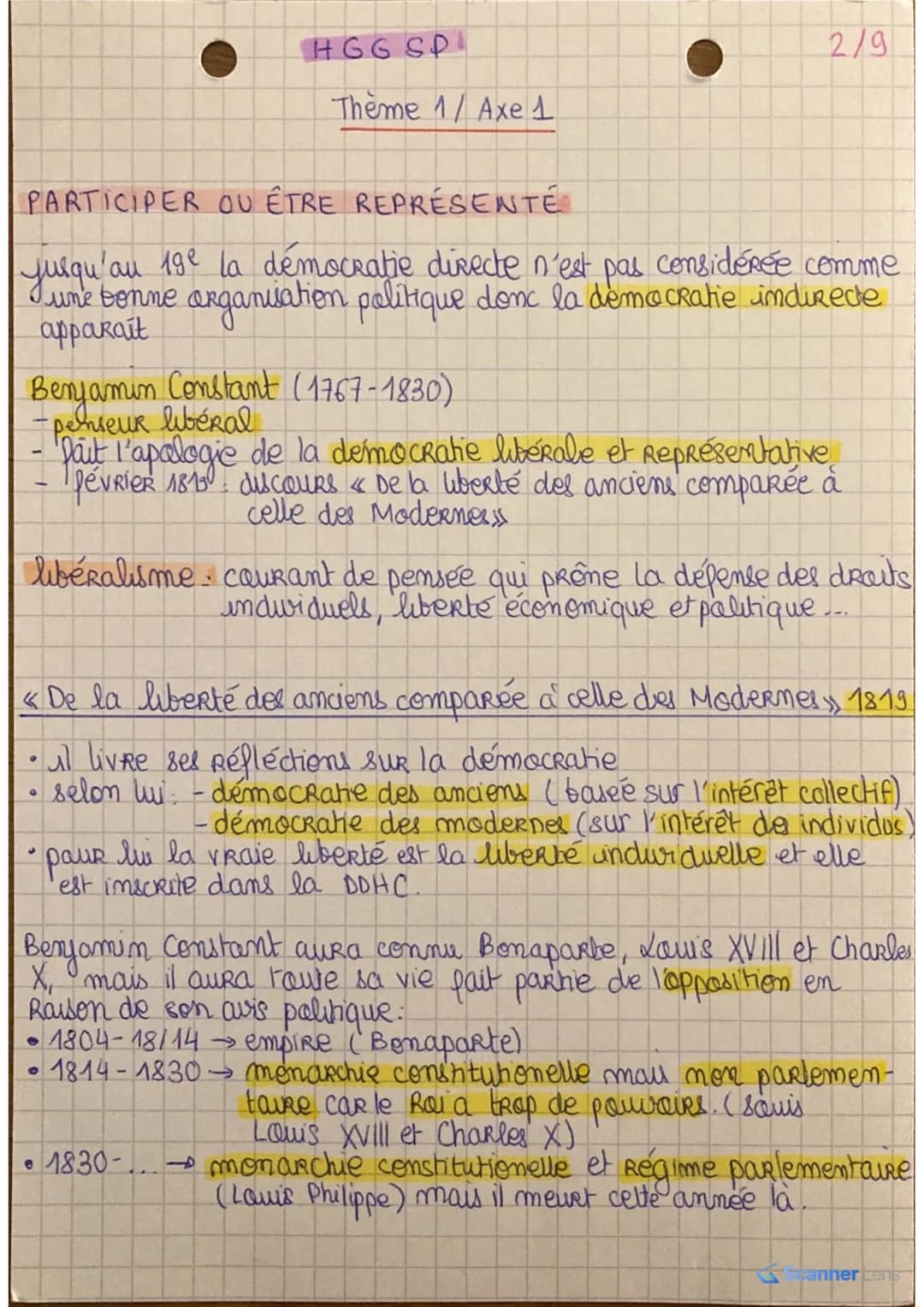 1) ETRE CITOYEN A ATHENES AU Ve s.
HGGSP
Thème 1/axe 1
le modele athenien
-les citées grecques sont indépendantes et ont chacunes leur
gawer