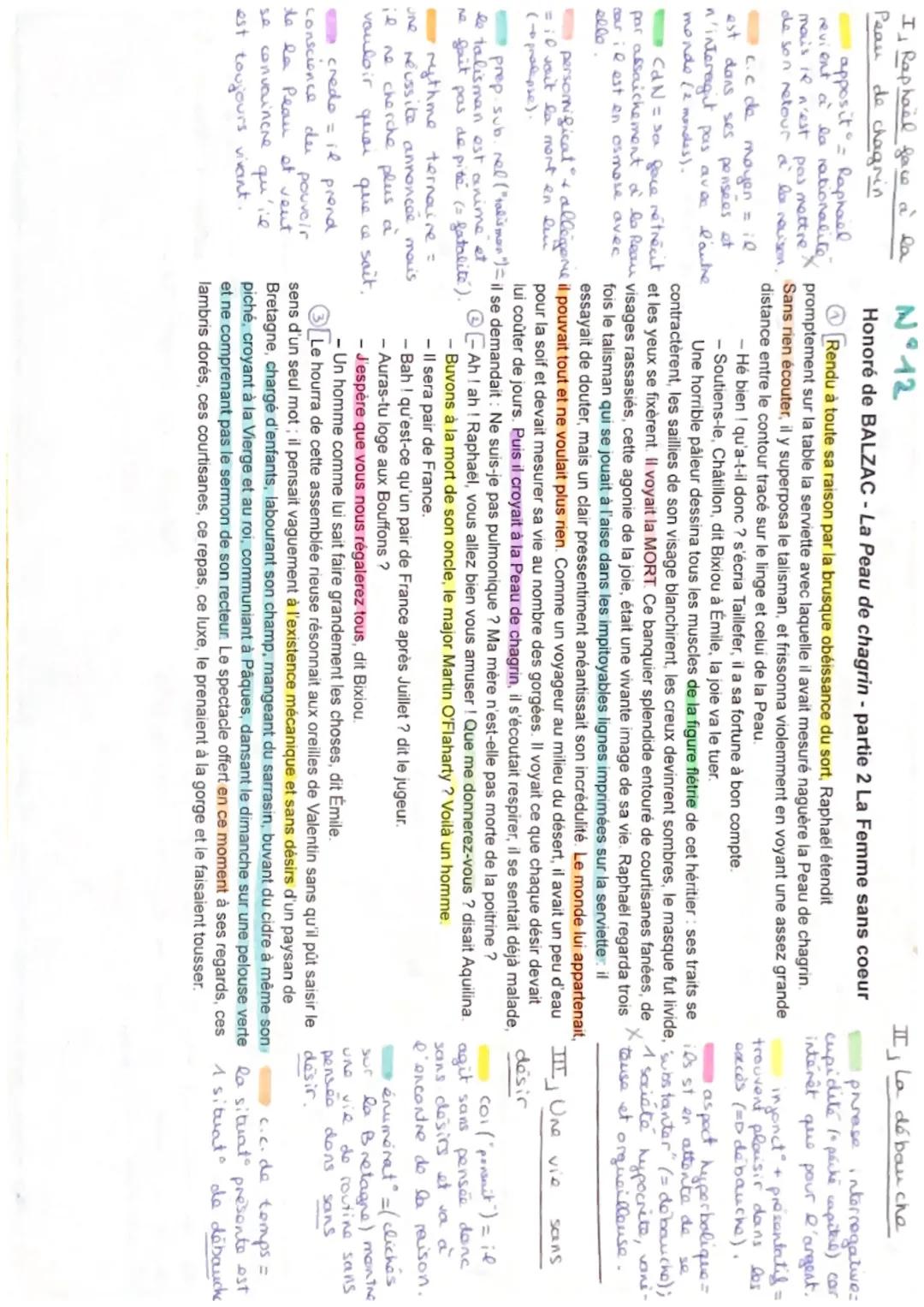 I Raphael face à la
Peau de chagrin

apposit= Raphael
revient à la rationalite
mais il n'est pas mettrex
de son retour à la revison,

cic de