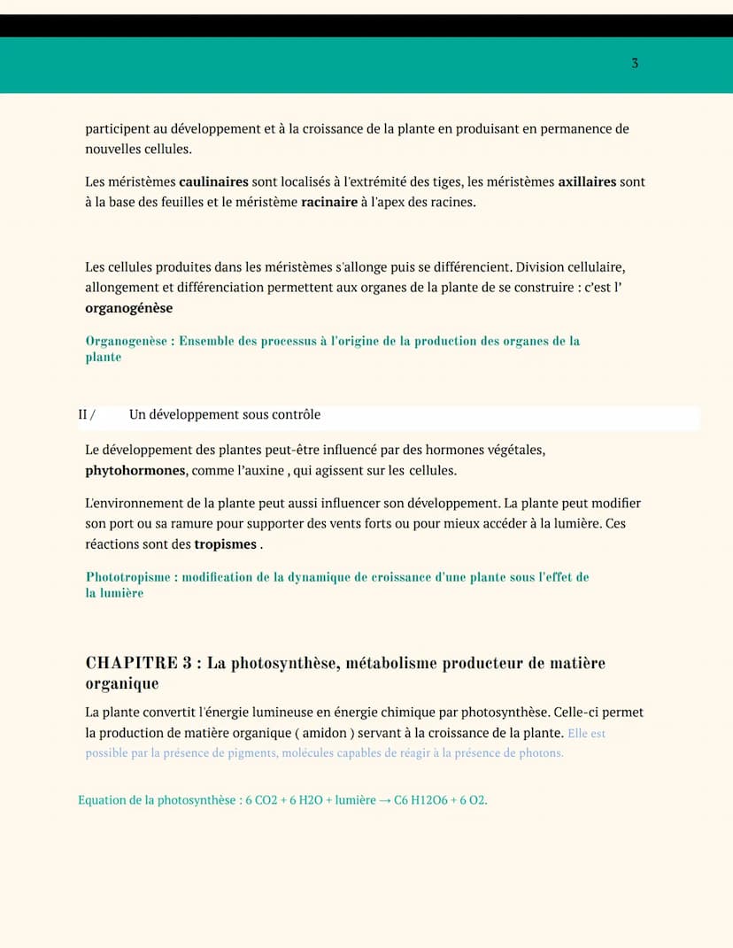 BIOLOGIE VÉGÉTALE
SPÉCIALITÉ SVT TERMINALE
ENJEUX CONTEMPORAINS DE LA
PLANÈTE
ORGANISATION DES PLANTES
CHAPITRE 1: L'adaptation de la plante
