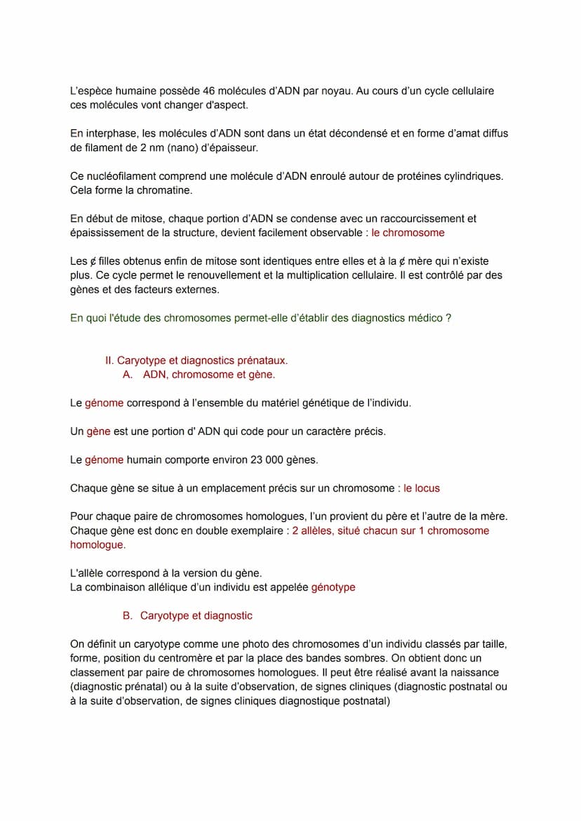 
<p>Le noyau de la cellule renferme l'ADN, support de l'information génétique et différent pour chaque individu. Ce matériel évolue et se tr