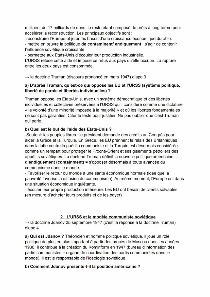 CHAPITRE VI: UNE NOUVELLE DONNE GEOPOLITIQUE : BIPOLARISATION ET
EMERGENCE DU TIERS-MONDE.
Le monde bascule vite dans une nouvelle forme de 
