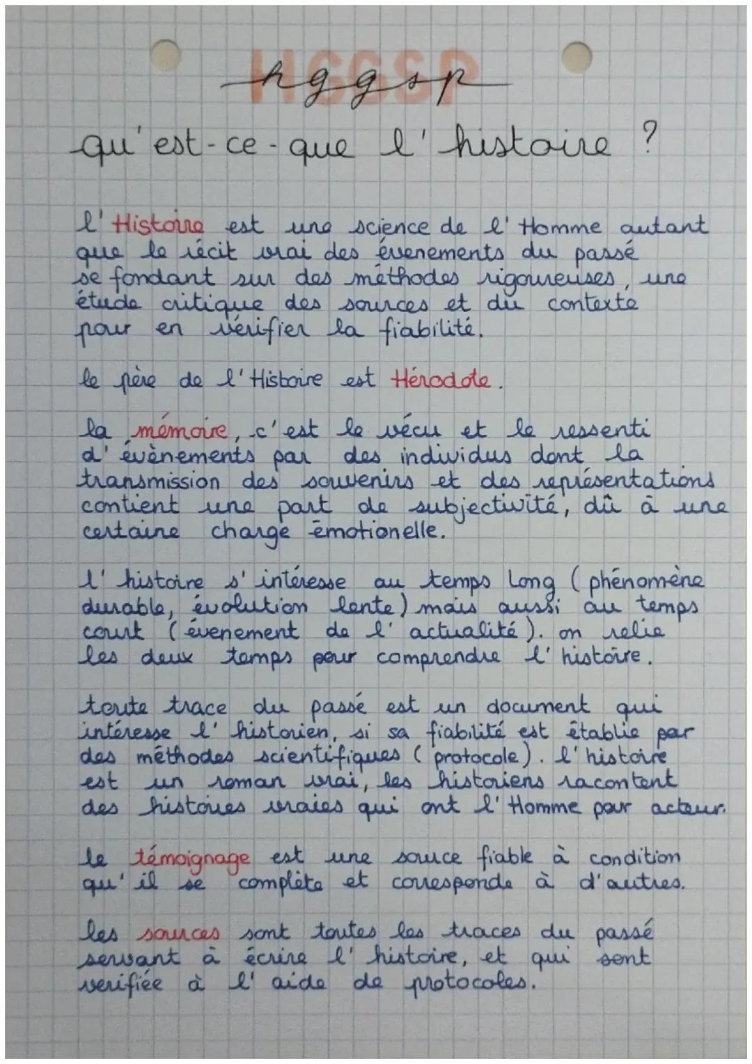 Qu'est ce que l'Histoire ? 