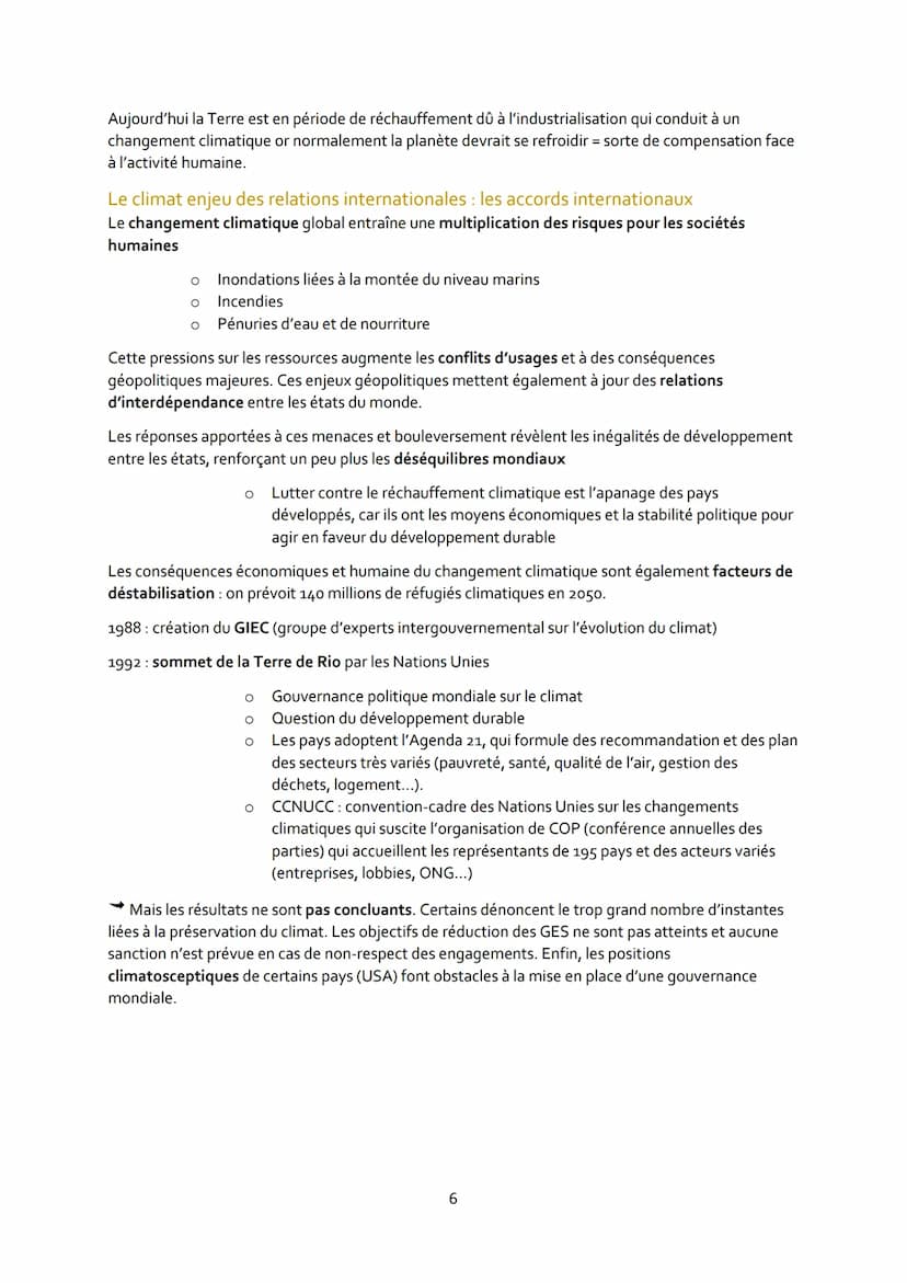 L'environnement, entre exploitation et
protection : un enjeu planétaire
Introduction : Qu'est-ce que l'environnement ?
Les questions environ