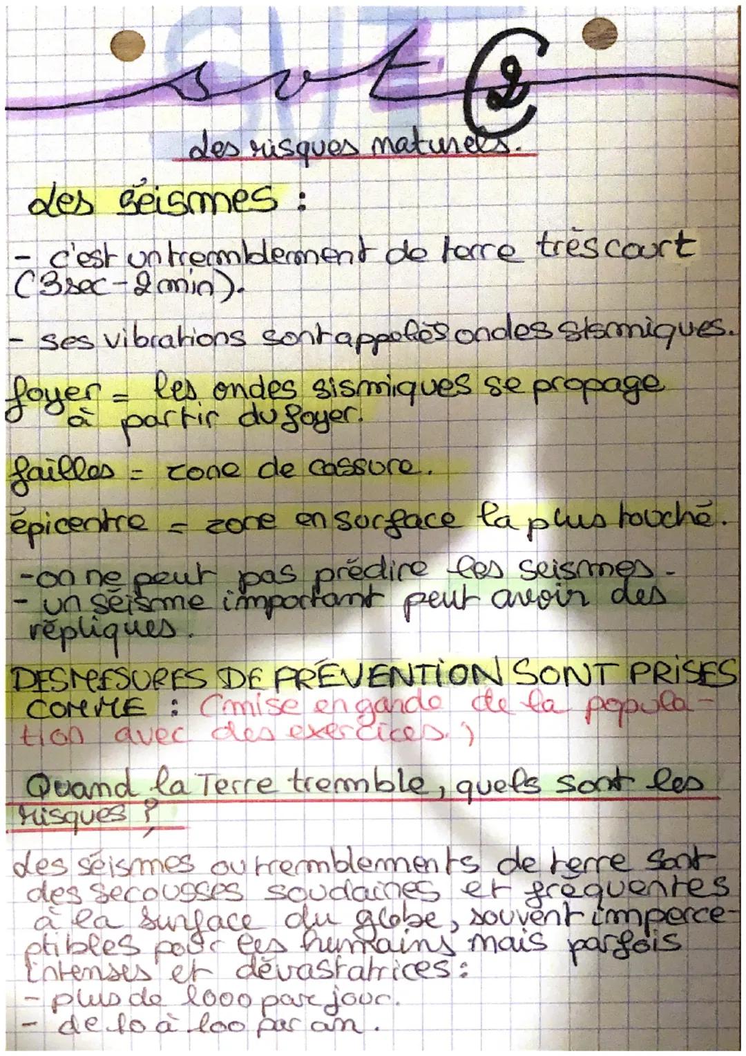 des risques naturels.

de risque est la combinaison d'un
alea et d'un enjeu.

d'alea est la probabilité pour qu'un
evenement art liere.

L'e