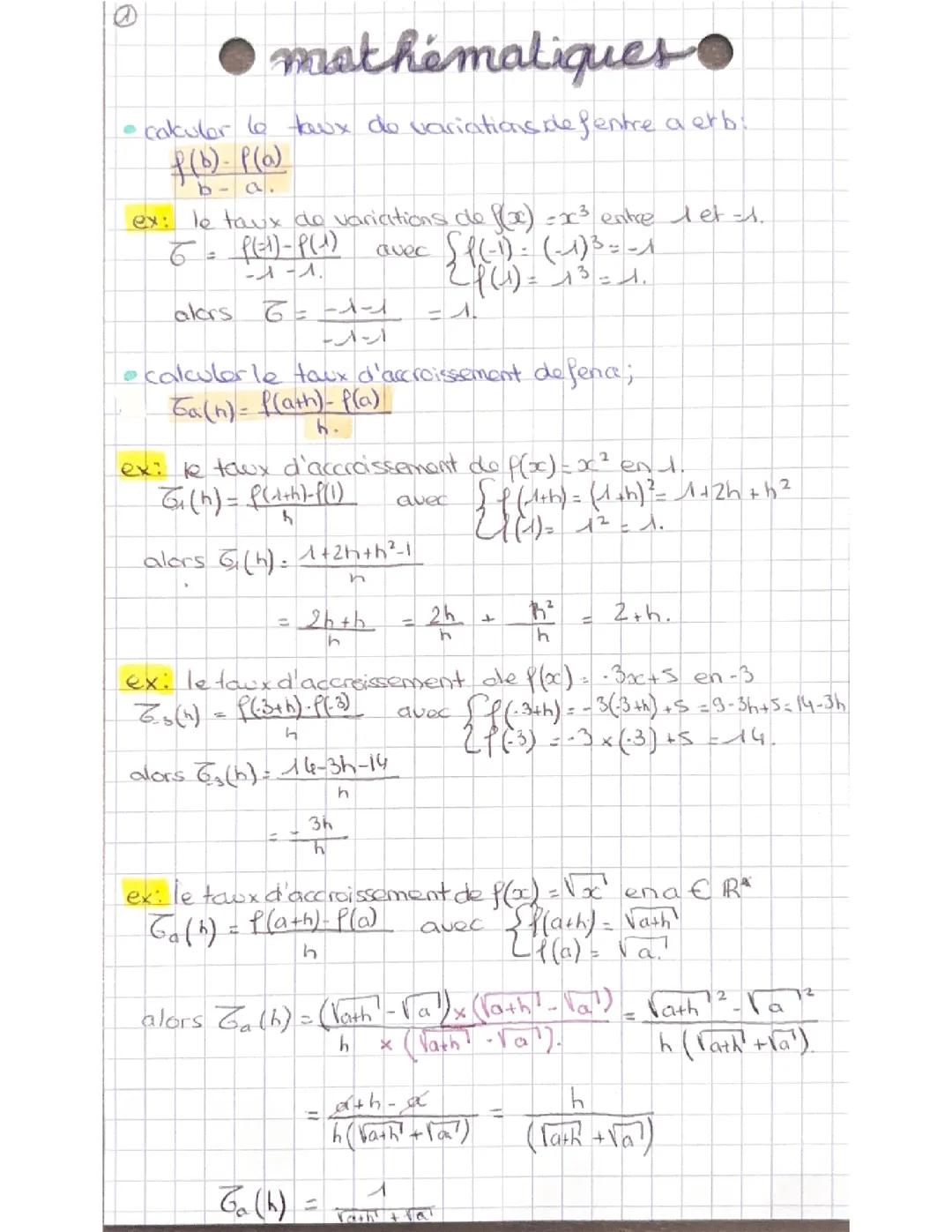 Comprendre la Dérivation : Tangente et Nombre Dérivé