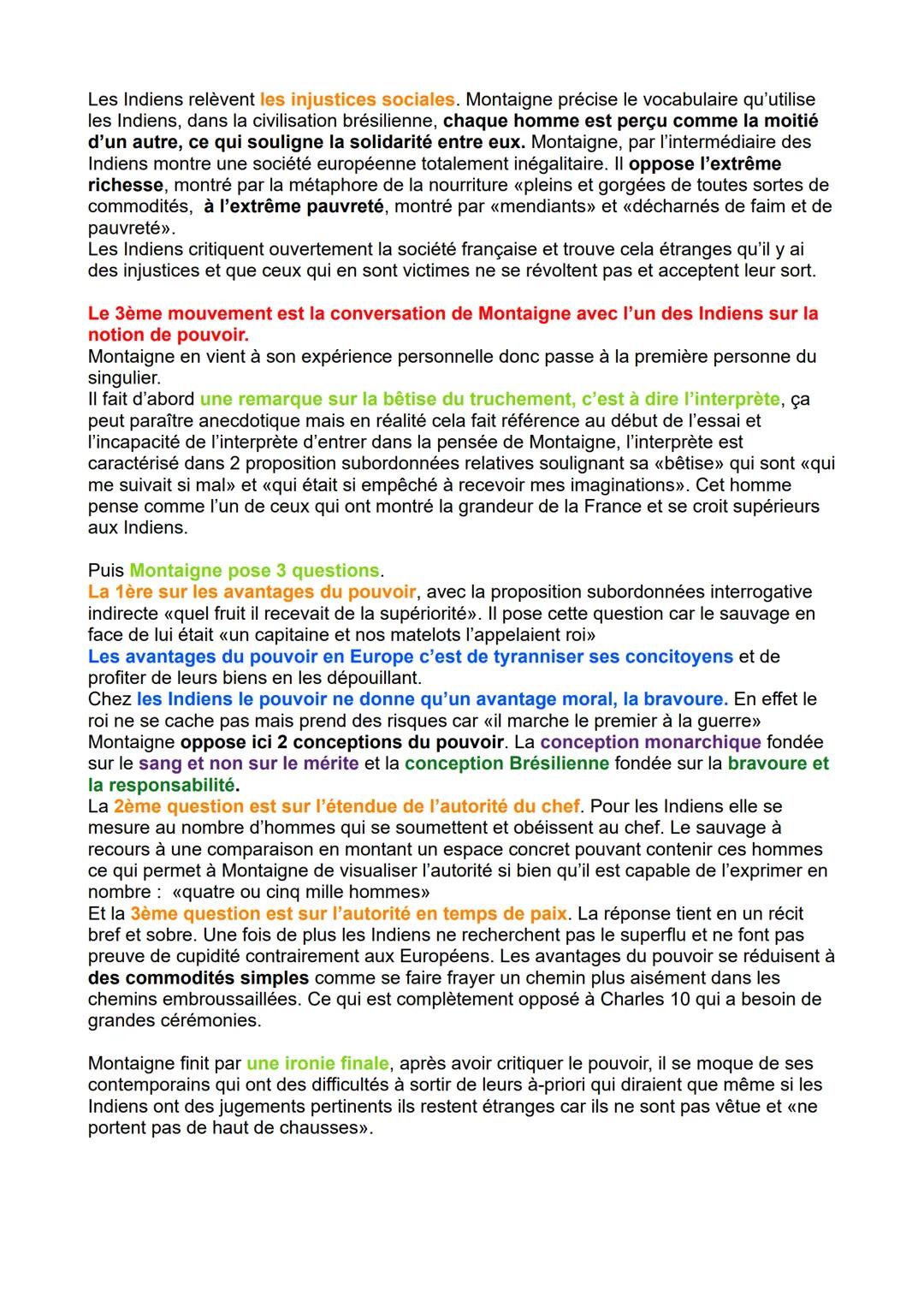 # MONTAIGNE TEXTE 4: DES CANNIBALES 2

INTRODUCTION

Le 16ème siècle, le siècle de la renaissance, un siècle de bouleversements qui remet en