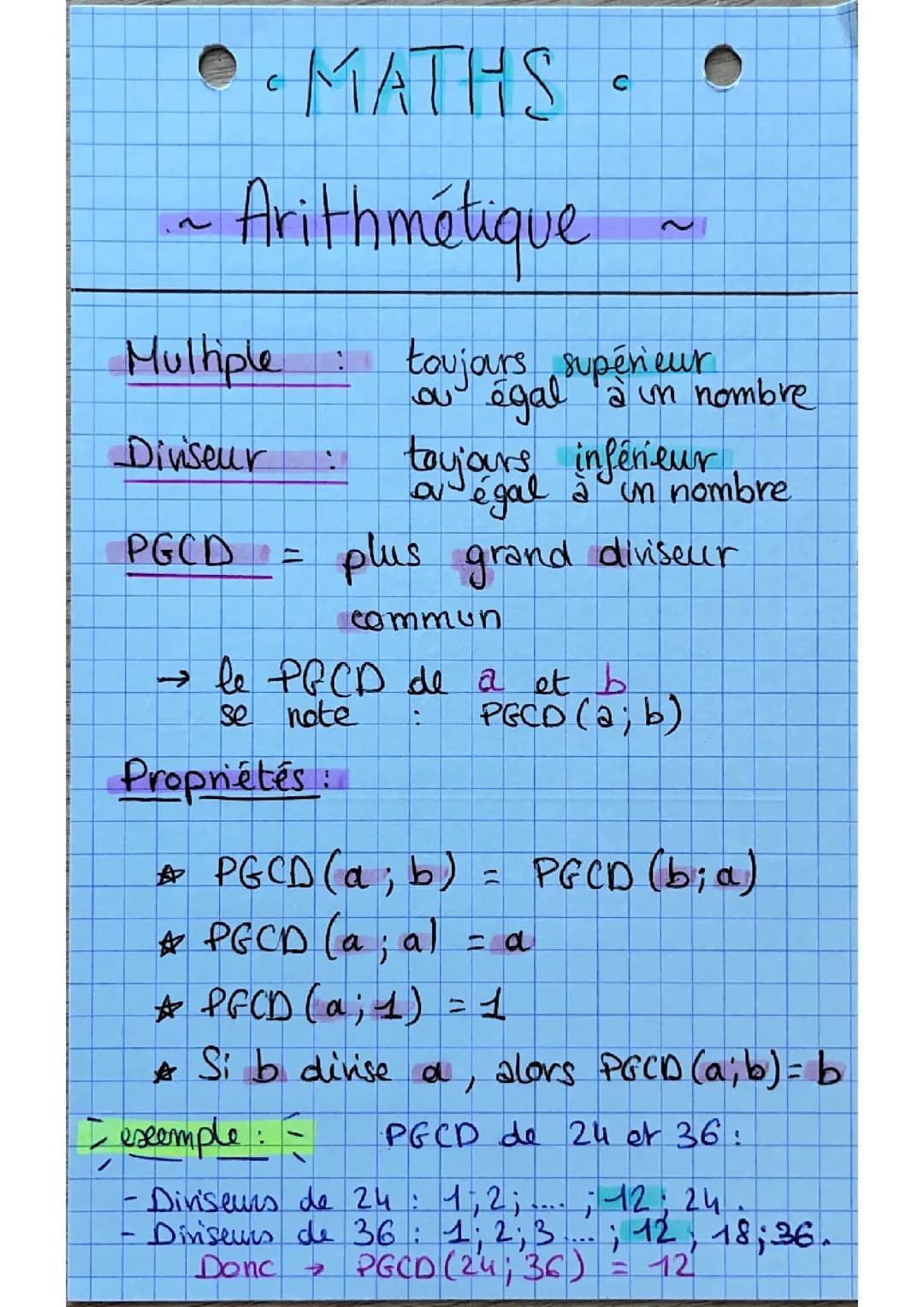 Arithmétique complète 