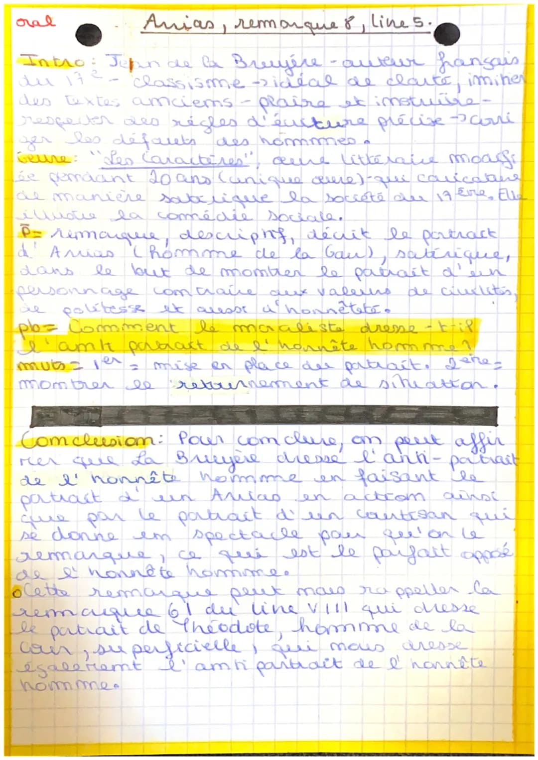 Anias, remorque 8, line 5.
Intro: Jepun de la Bruyère-awtor fansais
du 17² - classisme-sidéal de clarte, iminer
des textes amciems - plaire 