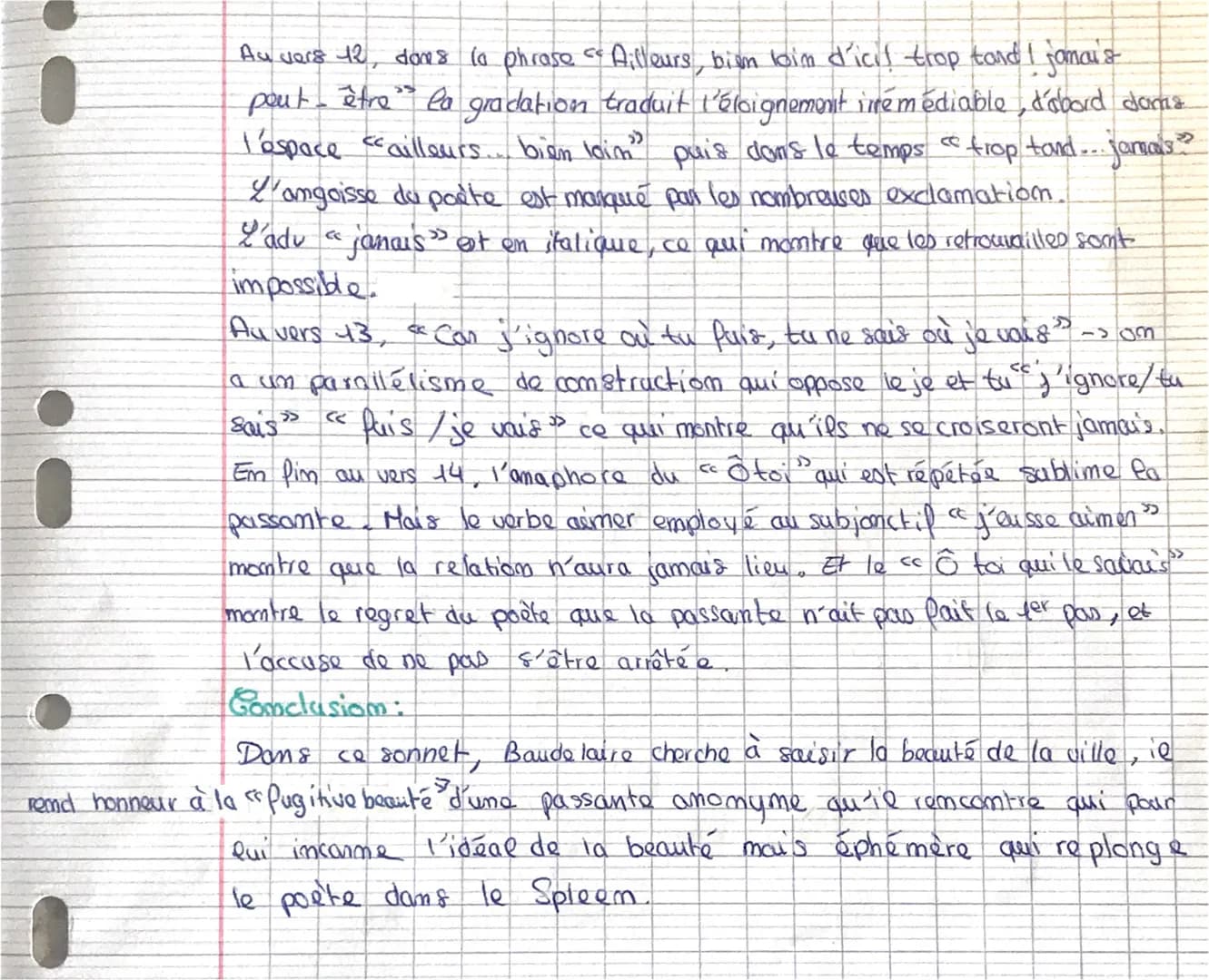 
<p>Baudelaire est un poète français du XIXème siècle. "A une passante" de Baudelaire est issue de la section "Tableaux parisiens" des Fleur