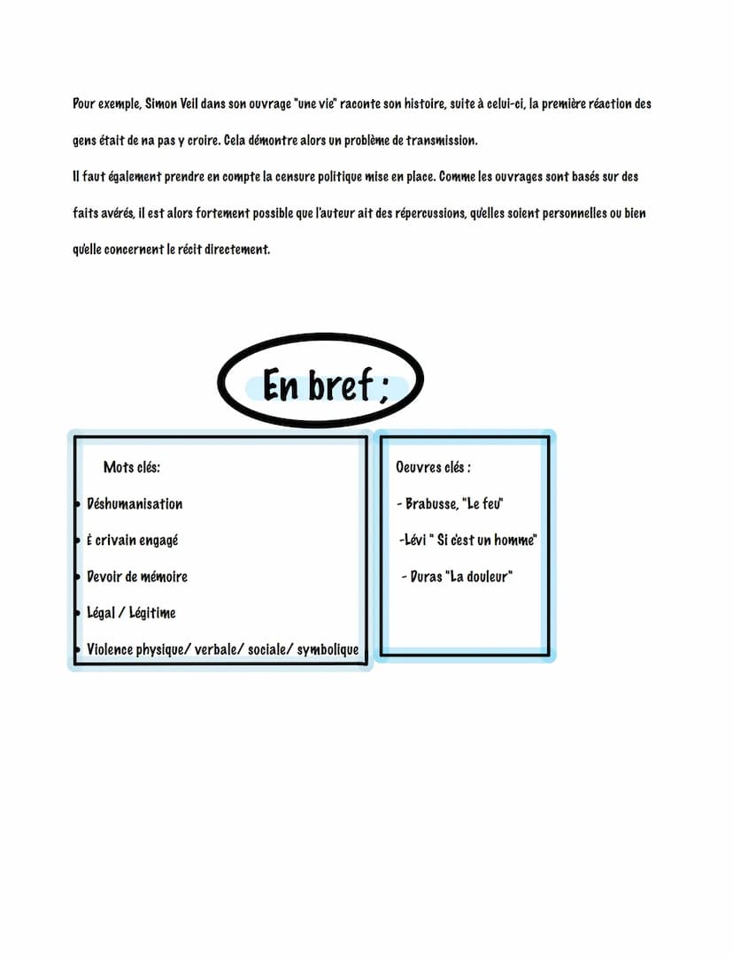 Histoire et violence:
Définition violence: Utilisation de la force pour contraindre quelqu'un à faire quelque chose. Abus de pouvoir,
idée d