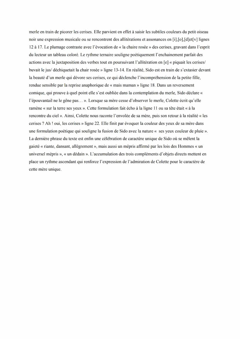 Texte Bac N° 4 : Sido et Les vrilles de la vigne, de Colette, le
portrait de Sido, 1930, p. 61-62.
Séquence 2: le romain et récit.
Support: 