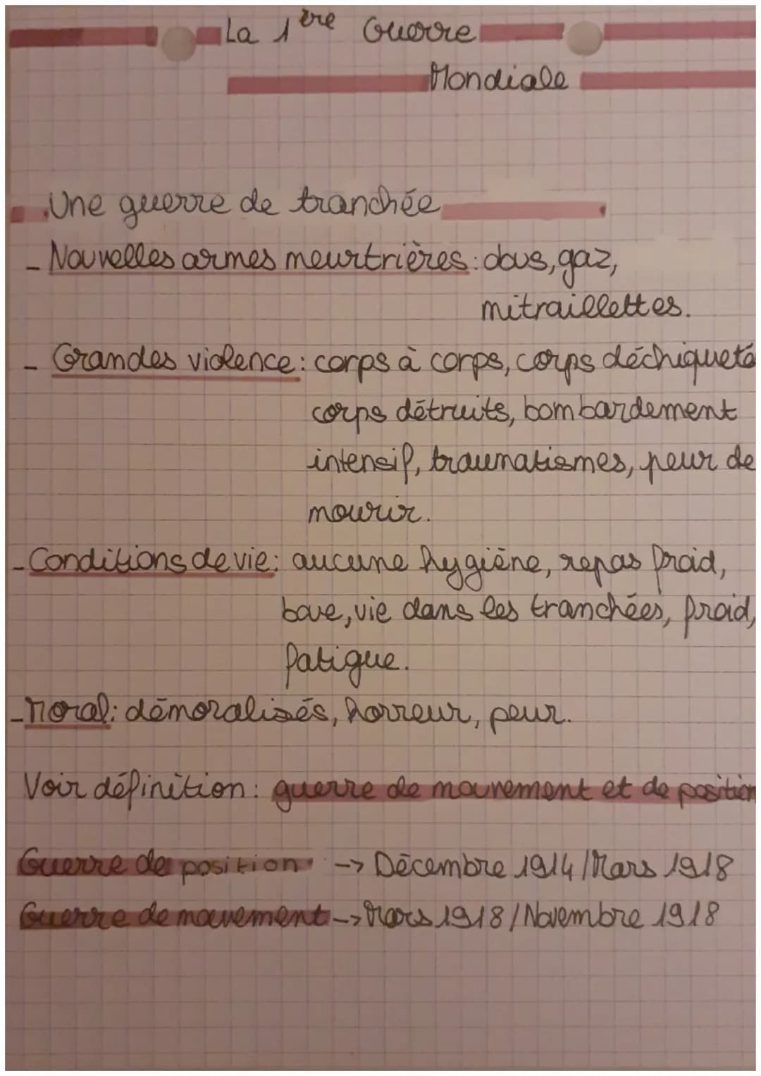 La 1ère Guerre
Mondiale
Dates
1914-1918
28 juin 1914: Attentat de Sarajevo
· Août 1914: Début de la 1 ère guerre mondiale
1916: Bataille de 