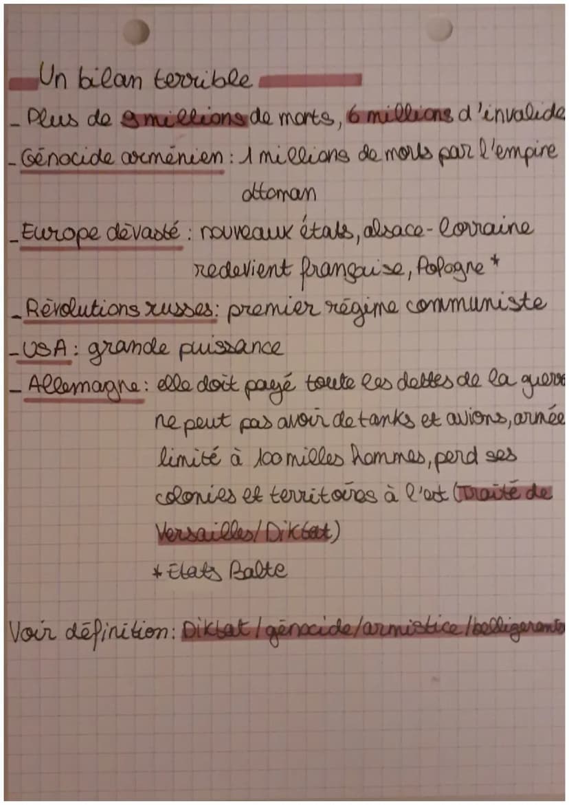 La 1ère Guerre
Mondiale
Dates
1914-1918
28 juin 1914: Attentat de Sarajevo
· Août 1914: Début de la 1 ère guerre mondiale
1916: Bataille de 