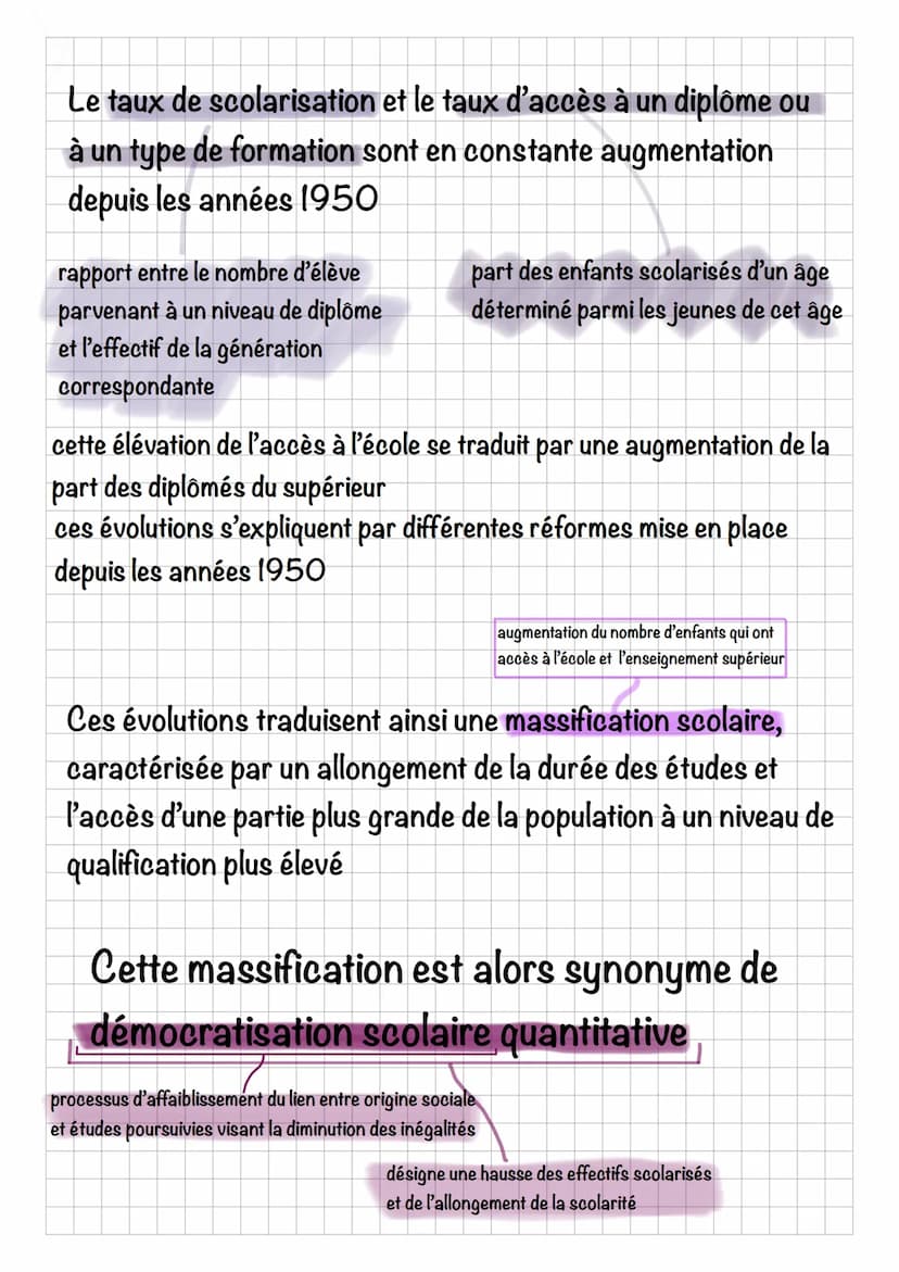 QUELLE EST L'ACTION
DE L'ECOLE SUR LES
DESTINS INDIVIDUELS ET
SUR L'EVOLUTION
LA SOCIETE
DE
L'école publique
-> non payante (accès au plus g