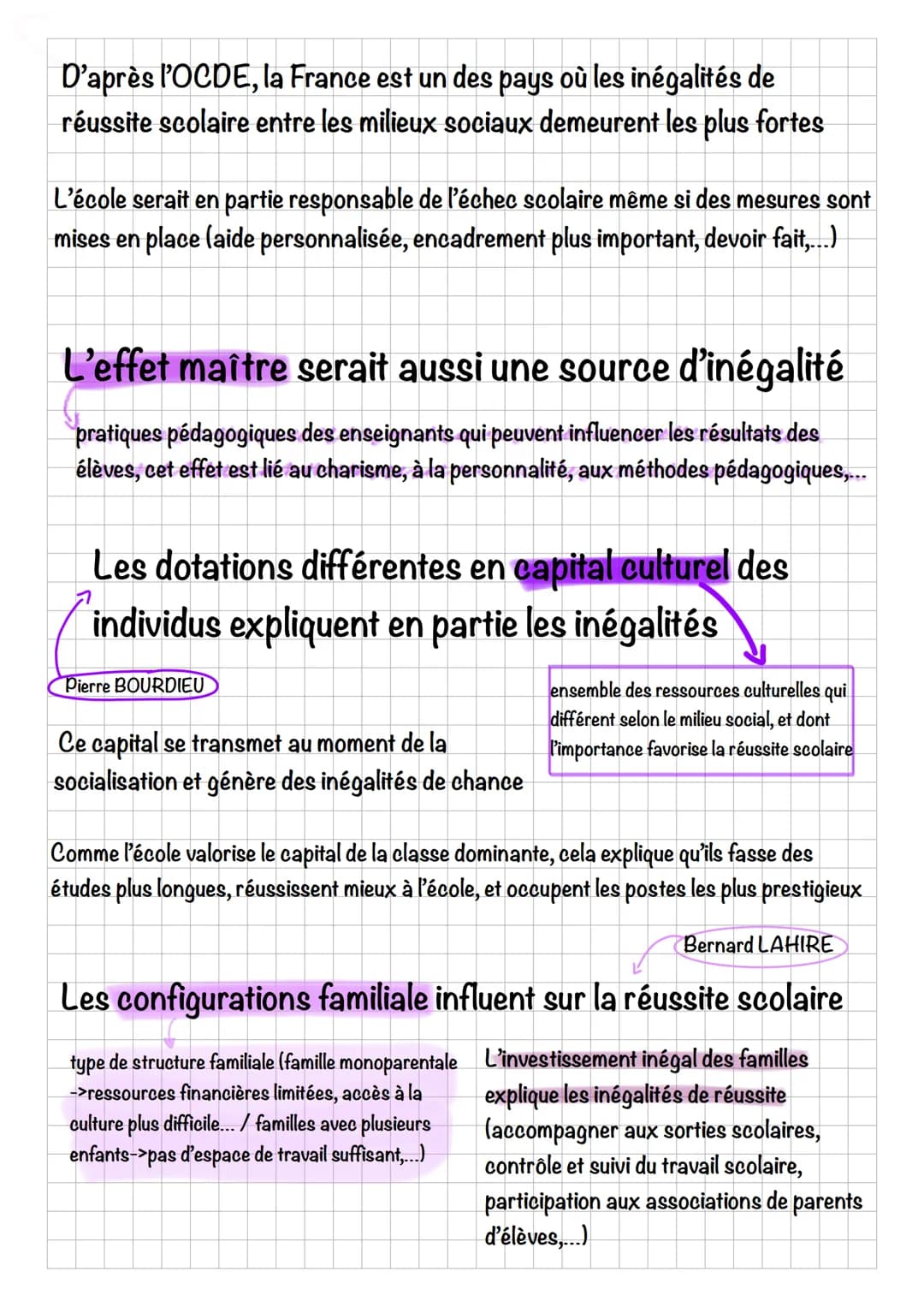 QUELLE EST L'ACTION
DE L'ECOLE SUR LES
DESTINS INDIVIDUELS ET
SUR L'EVOLUTION
LA SOCIETE
DE
L'école publique
-> non payante (accès au plus g