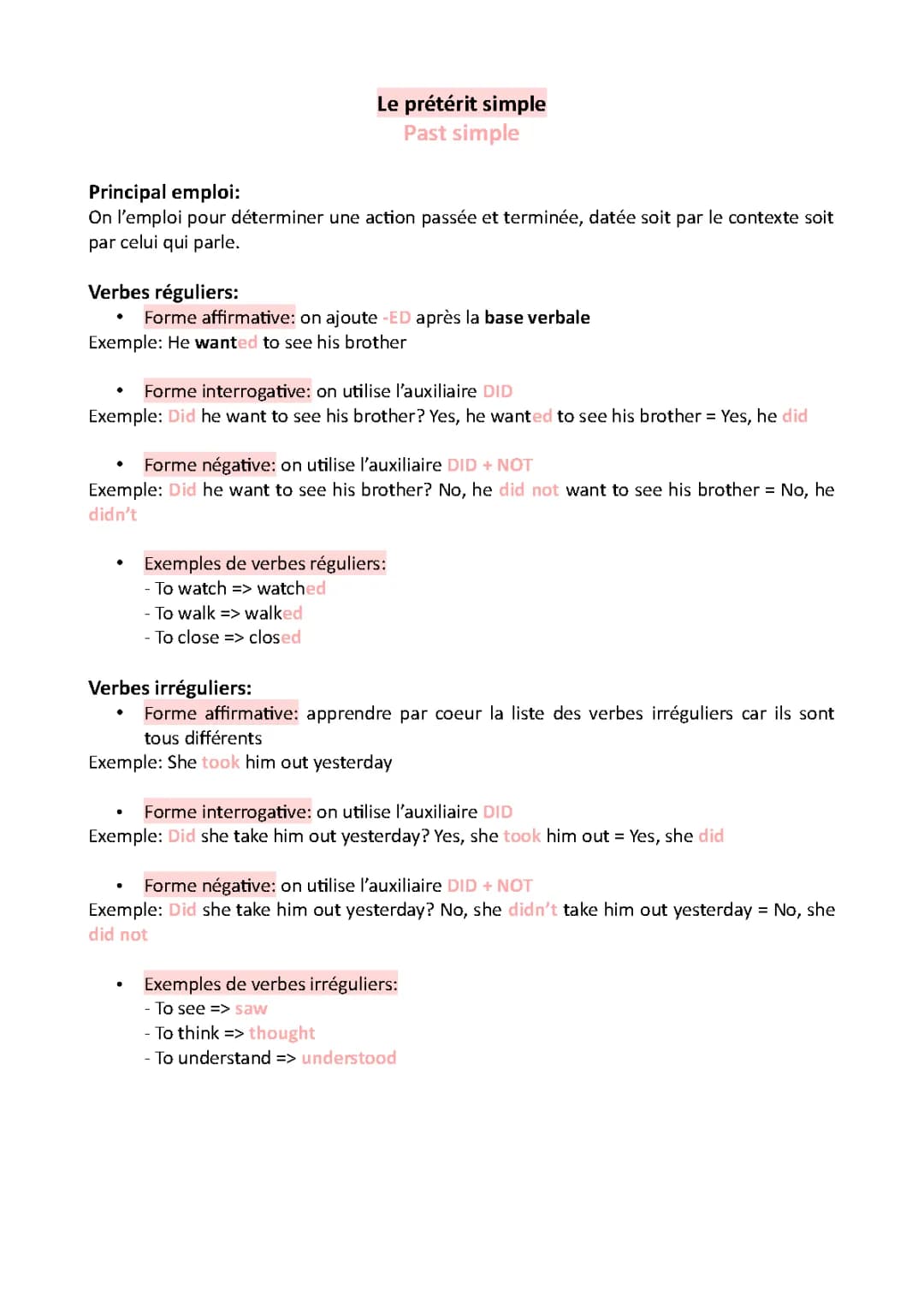 All About Past Simple in English: Exercises & PDF Worksheet