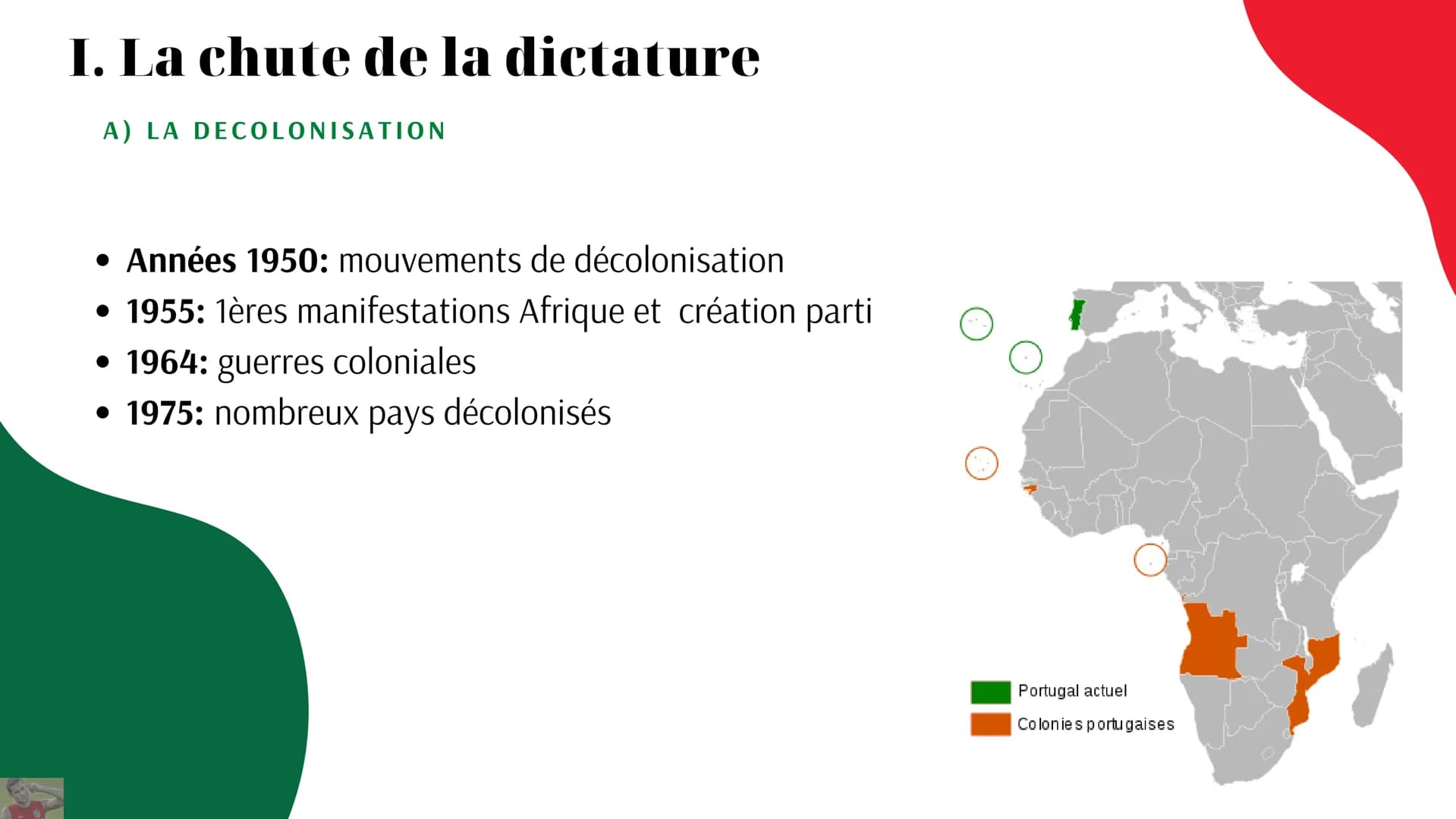 AVANCÉES ET RECULS DES DÉMOCRATIES
Portugal: La
démocratisation depuis la
Révolution des Oeillets 10 millions habitants
92 000 km²
Contexte 