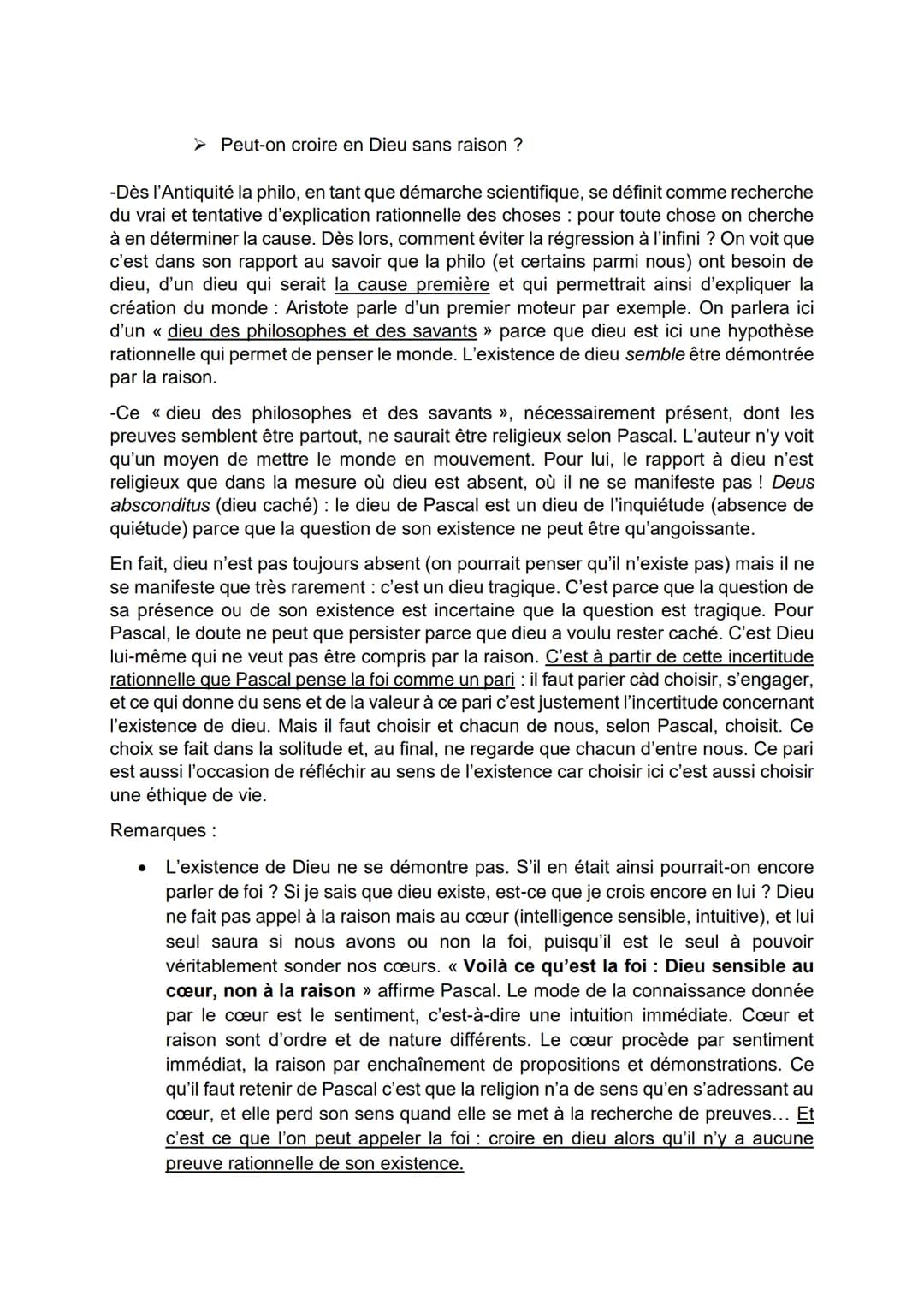 LA RELIGION, LA VERITE, LA SCIENCE.
Distinction entre « savoir » et « croire ».
En « croire » et « savoir » on tien quelque chose pour vrai 