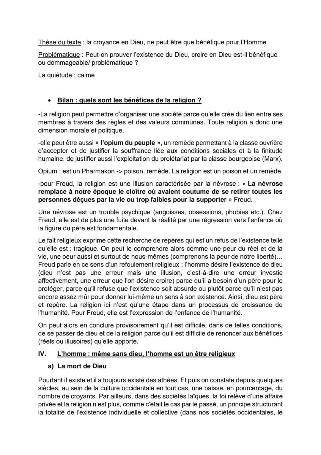 LA RELIGION, LA VERITE, LA SCIENCE.
Distinction entre « savoir » et « croire ».
En « croire » et « savoir » on tien quelque chose pour vrai 