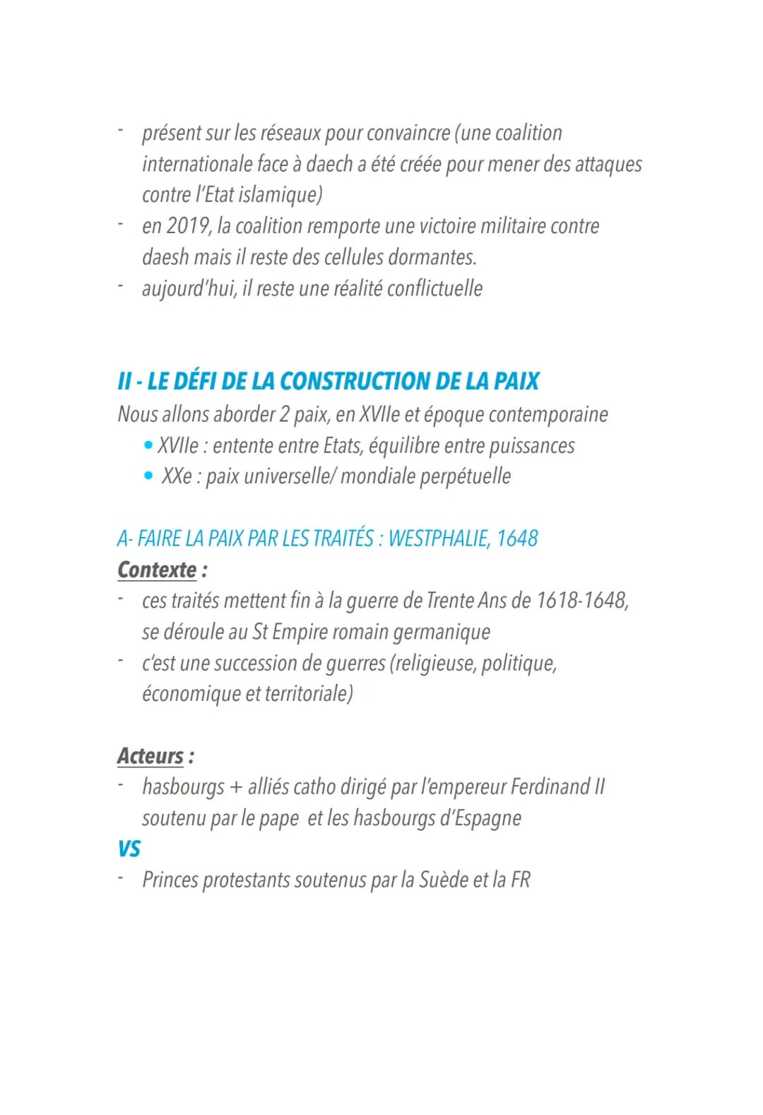 FAIRE LA GUERRE, FAIRE LA PAIX : FORMES DE
CONFLITS ET MODES DE RÉSOLUTION
GUERRE: conflit armé, affrontement violent, visant à résorber par