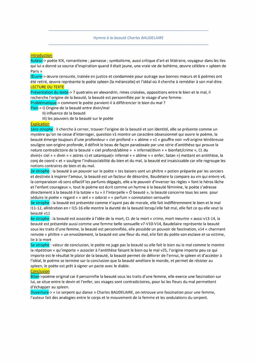 FRANÇAIS ORAL BAC 2022
Vénus Anadyomène Arthur RIMBAUD
Introduction
Auteur -> poète XIX, génie précoce de la poésie, symbolisme, existence b