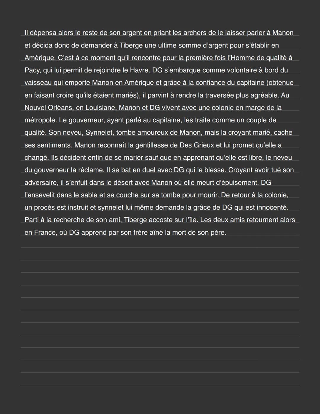 Manon Lescant Résumé
Parcours Personnages en marge, plaisirs du
romanesque
Auteur: Antoine François Prévost (l'Abbé Prévost)
Date : 1731 (no