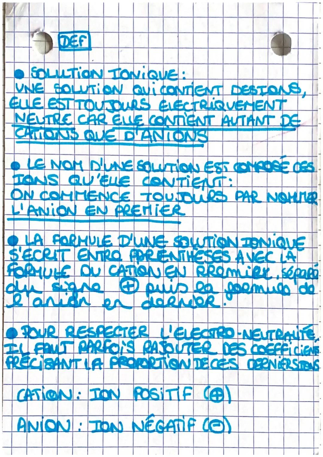 PHYSIQUE-CHIMIE
LES JONS
NOM DE L'TON
TON CUIVRE
TON HYDROGENE
TON HY DROXIDE
TON CALCIUM
TON SODIUM
TON PHOSPHATE
ION MAGNESIUM
TON FERT
IO