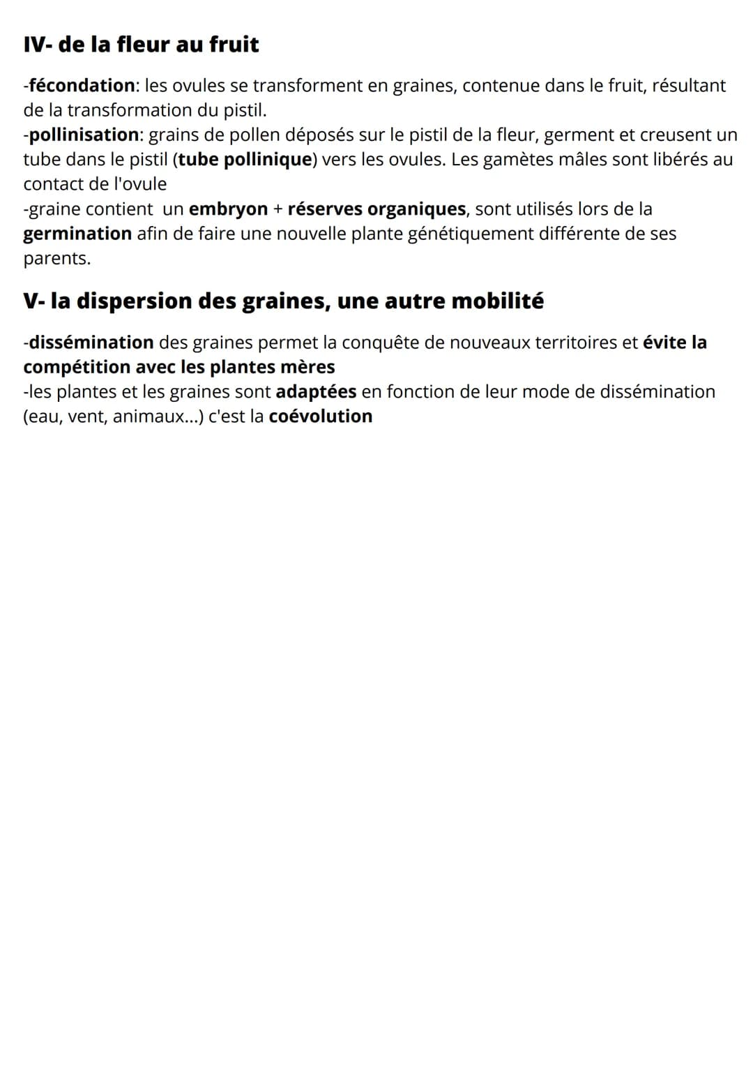 REPRODUCTION DES PLANTES, ENTRE
VIE ET MOBILITÉ
l- une reproduction asexuée, sans gamètes ni fécondation
-reproduction asexuée = mode de rep