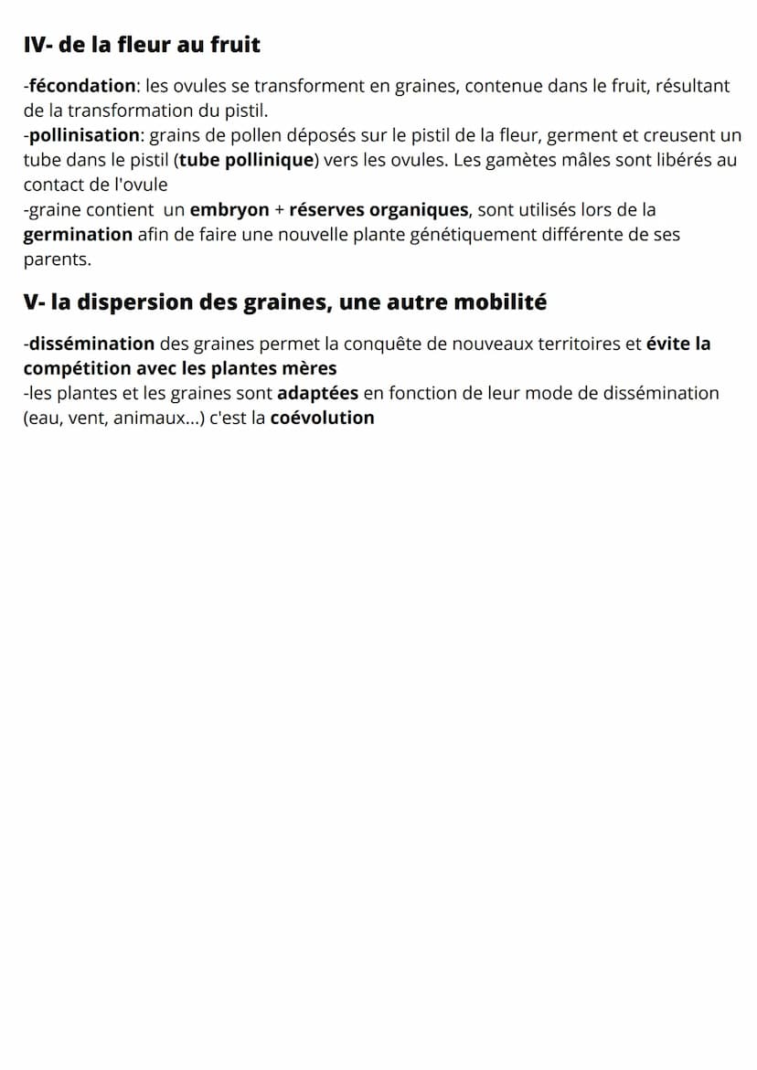 REPRODUCTION DES PLANTES, ENTRE
VIE ET MOBILITÉ
l- une reproduction asexuée, sans gamètes ni fécondation
-reproduction asexuée = mode de rep