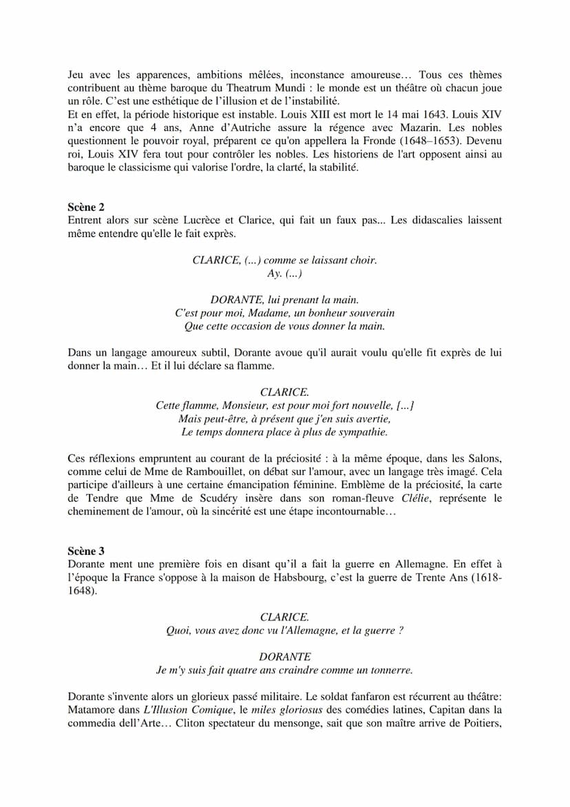 --- OCR Start ---
Corneille, Le Menteur, 1644
Résumé-analyse détaillé
Avec Le Menteur, en 1644, Corneille n'en est pas à son coup d'essai! I