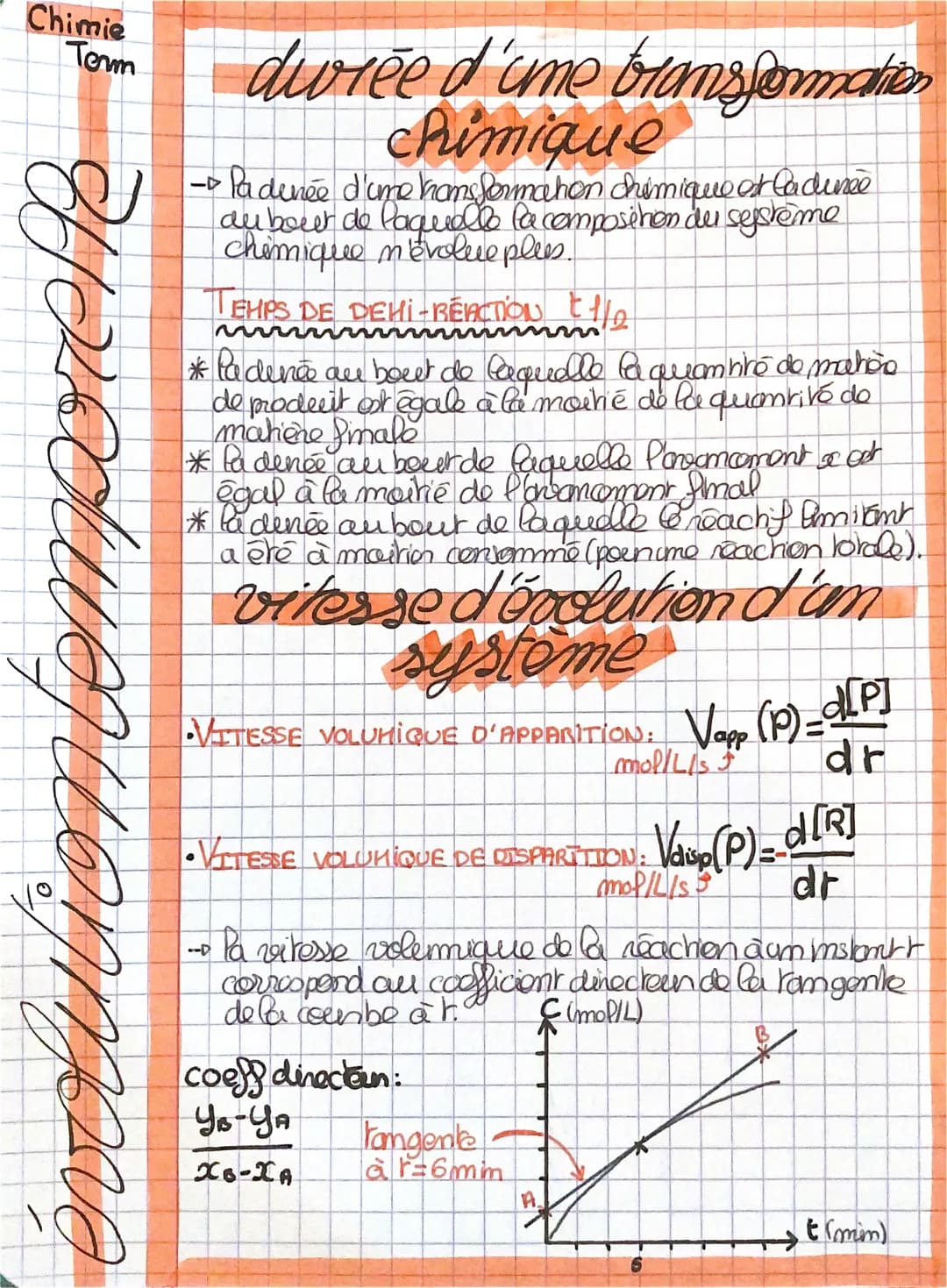 Chimie
Term
HVED WIJ U PY NJOLVƏ
durée d'une bransformation
chimique
- Padinée d'ime kams formation chimique est la durée
au bout de laquell