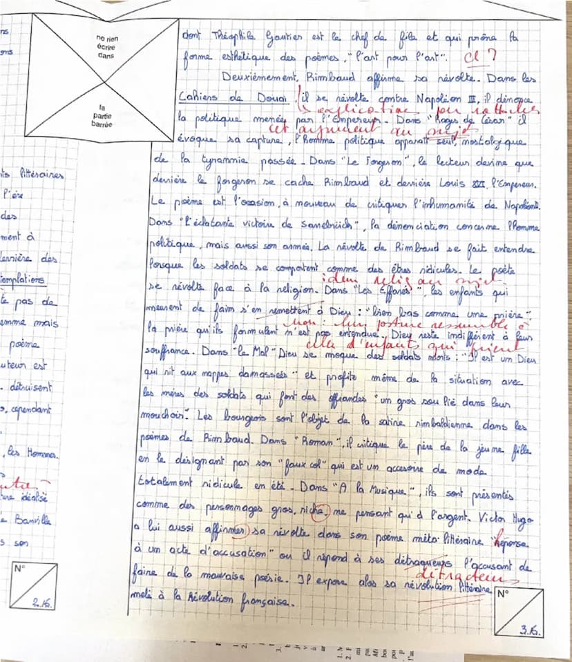 NE RIEN ÉCRIRE
Examen ou Concours Français
Spécialité/option:
Repère de l'épreuve :
Épreuve/sous-épreuve :
194
(Préciser, s'il y a lieu, le 