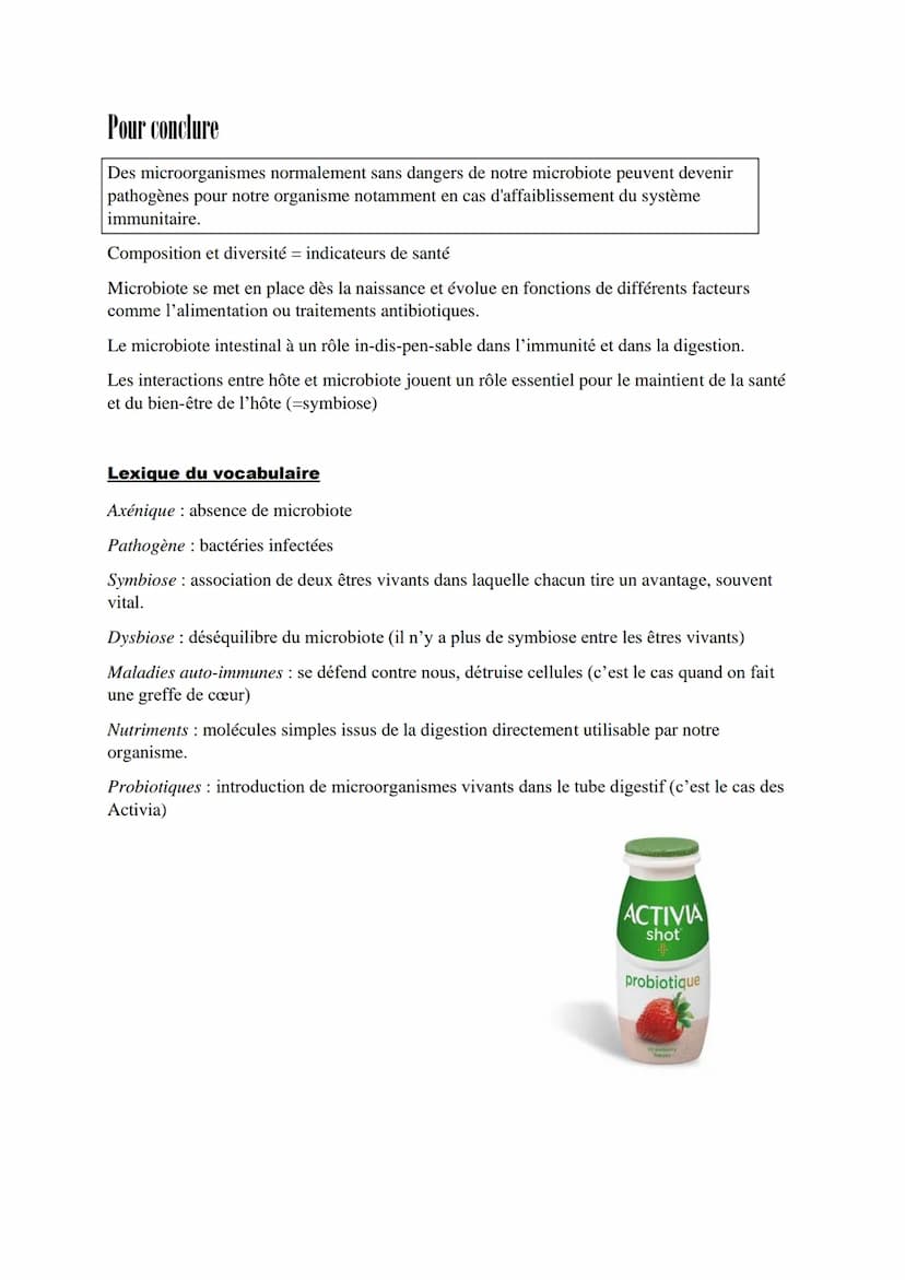 Thème: Corps Humain et Santé
Sous thème : Microorganismes et santé
Chapitre 1: Microbiote et santé
Le microbiote humain représente l'ensembl