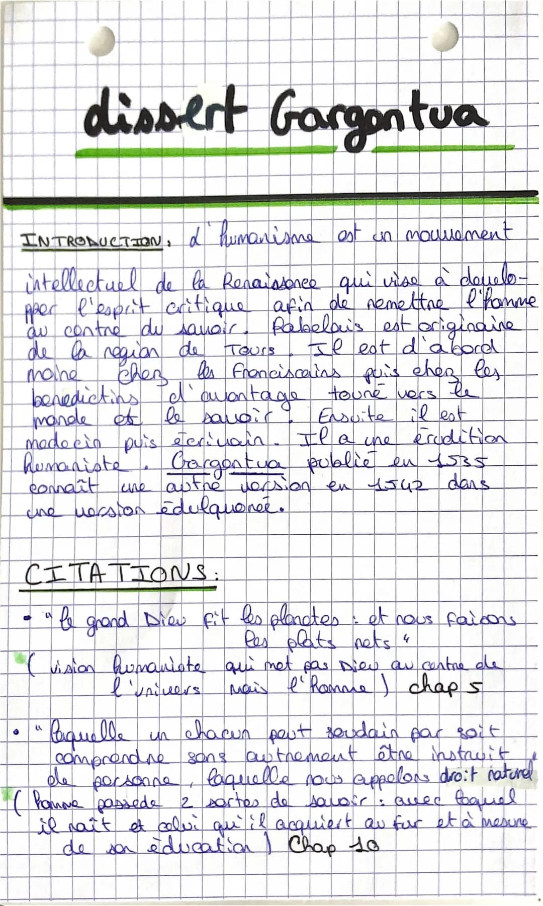 Découvre Gargantua : Sujets de Dissertation et Citations Drôles